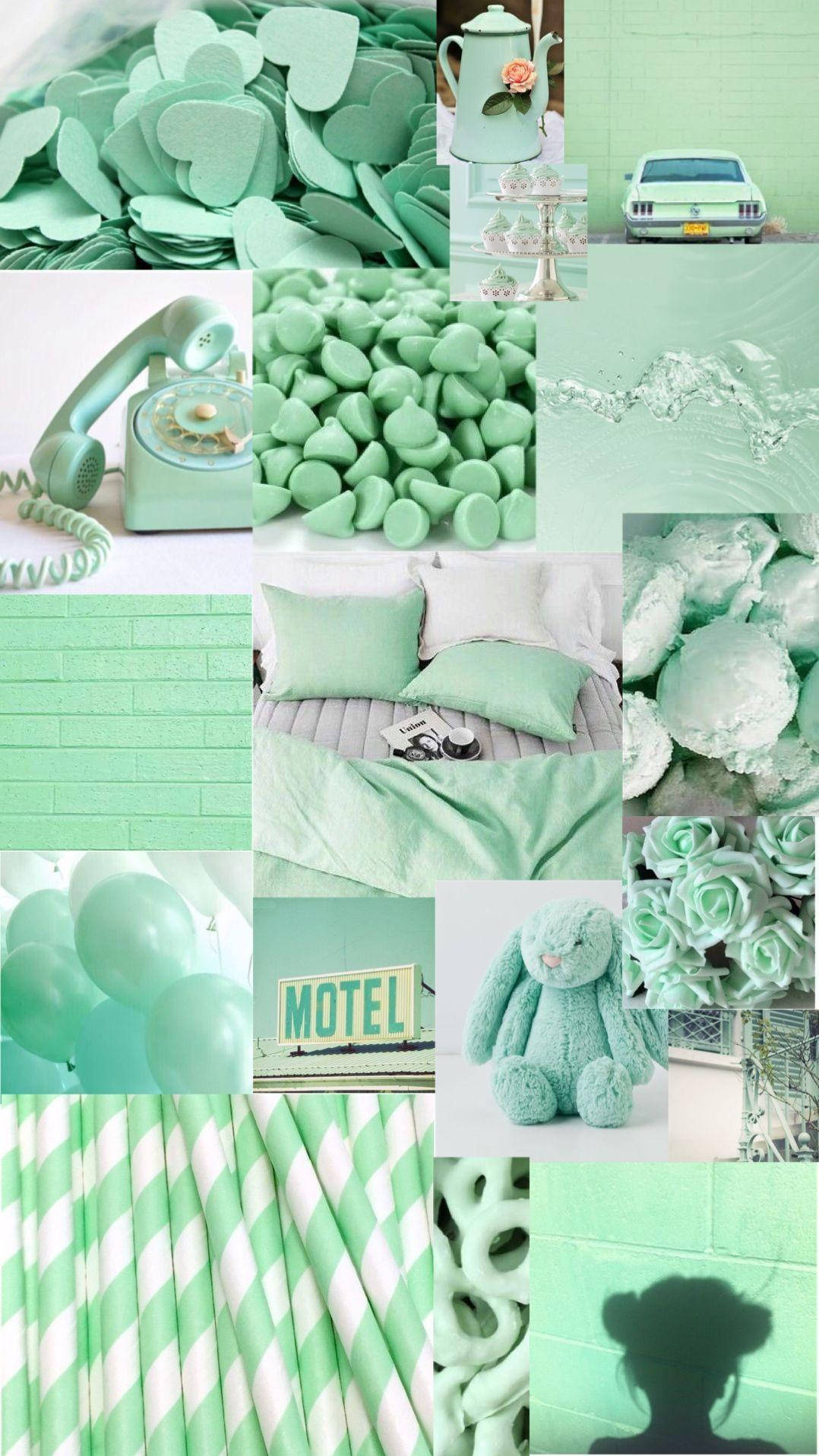 Estetică verde deschis Fundal