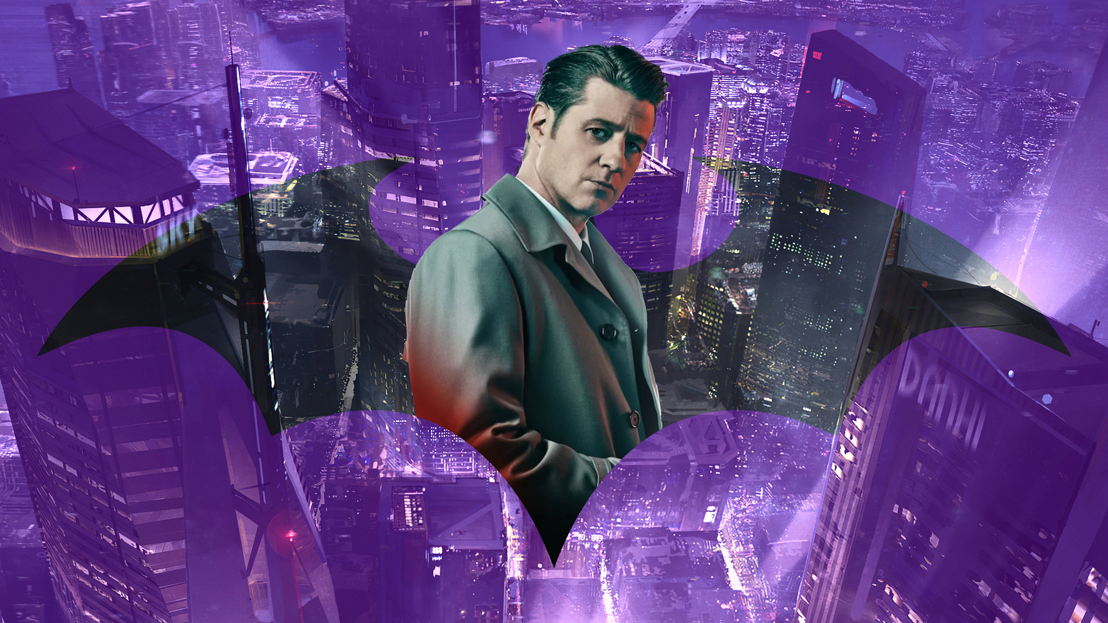 Estetică violet 4K Gotham Fundal