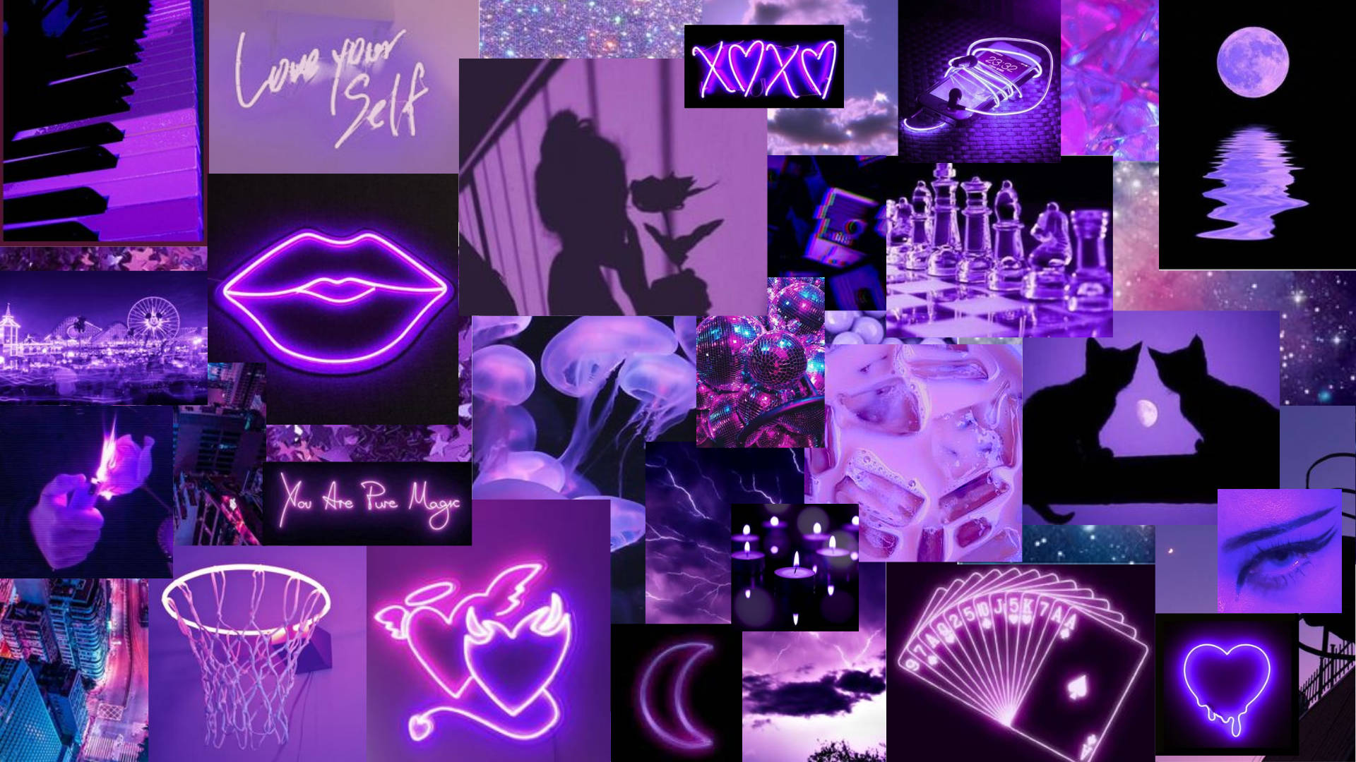 Estetică violet închis Fundal