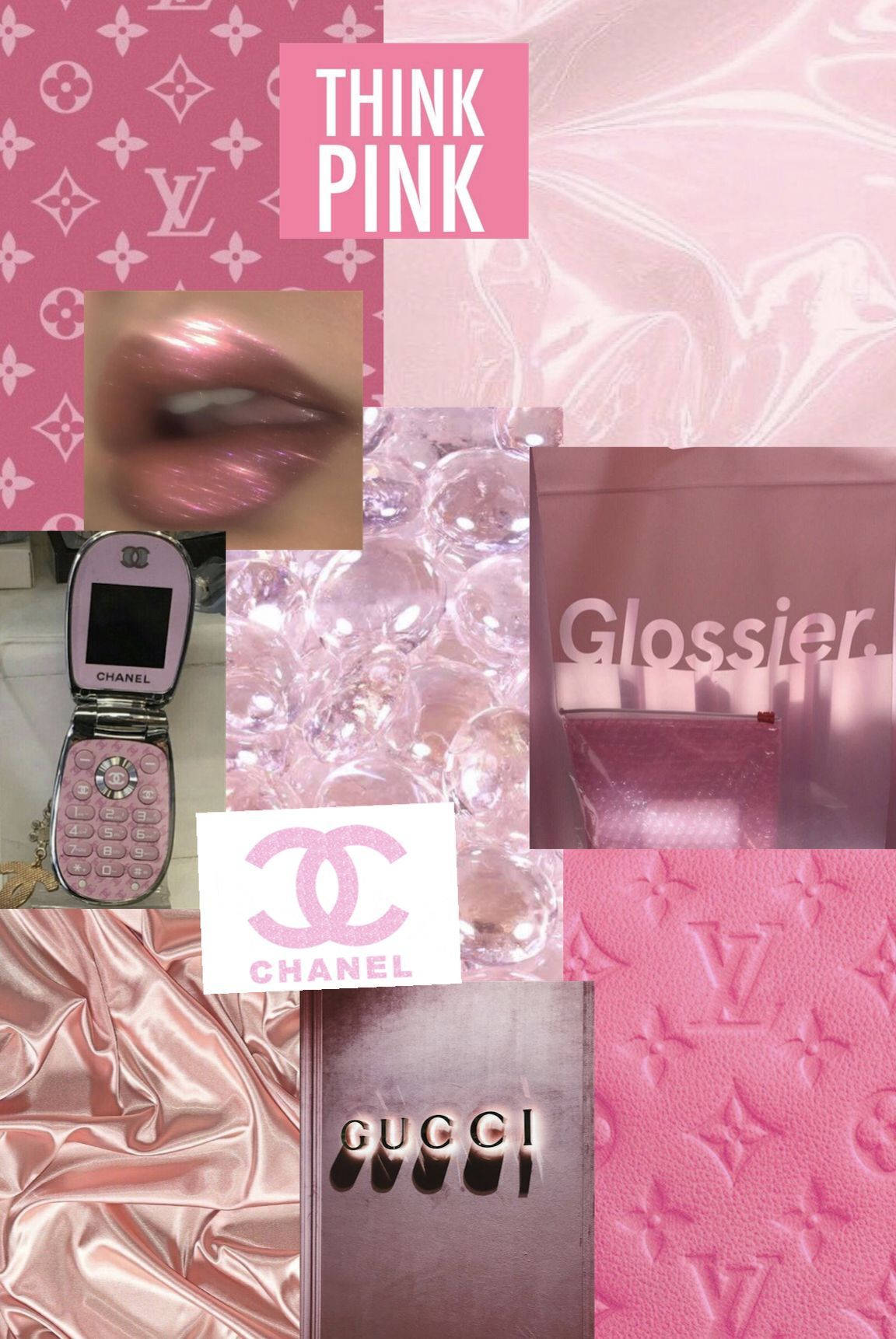 Estetică Y2K Think Pink Fundal