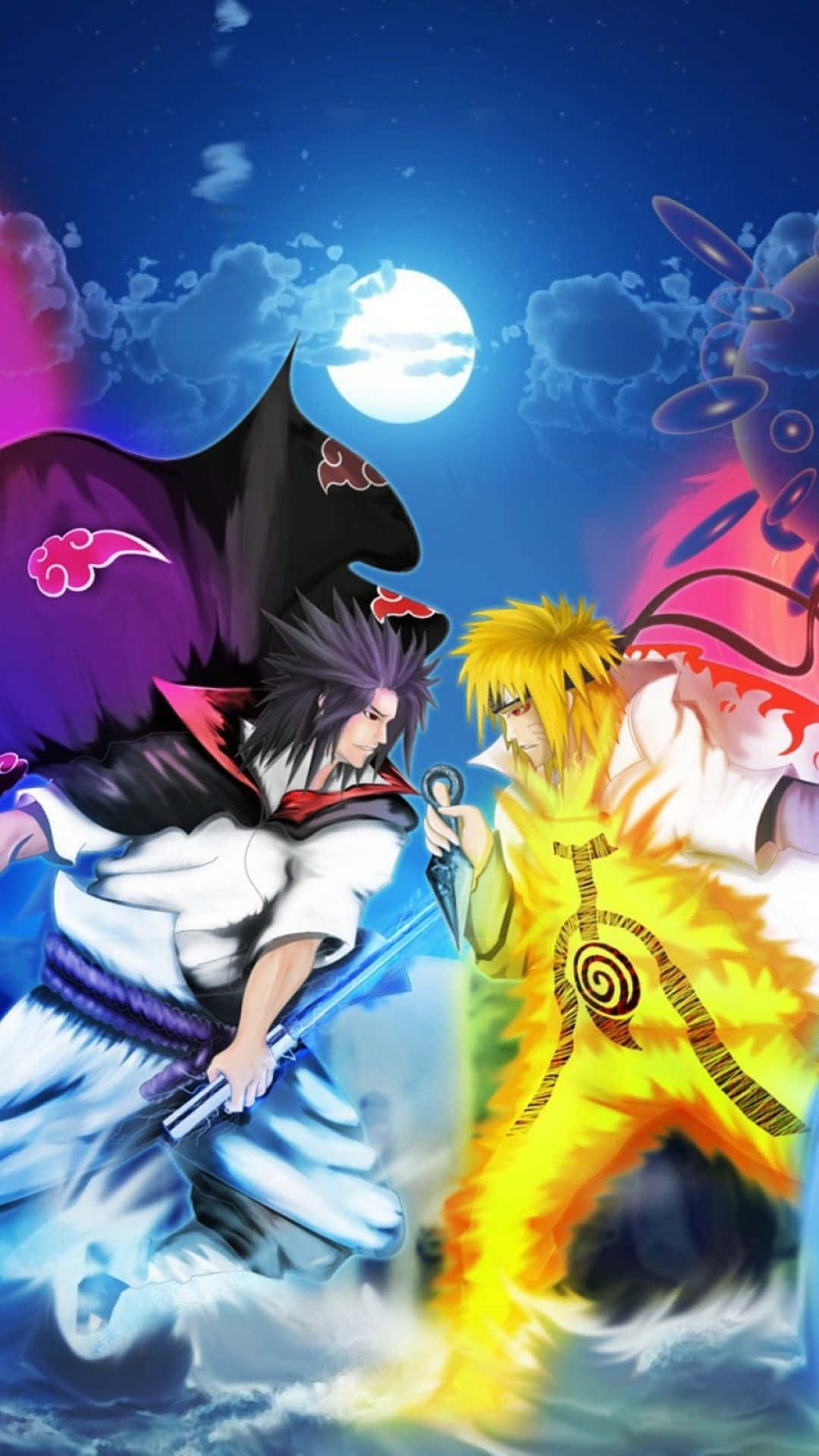 Eternal Mangekyou Sharingan - Naruto Fundal Telefon Fundal