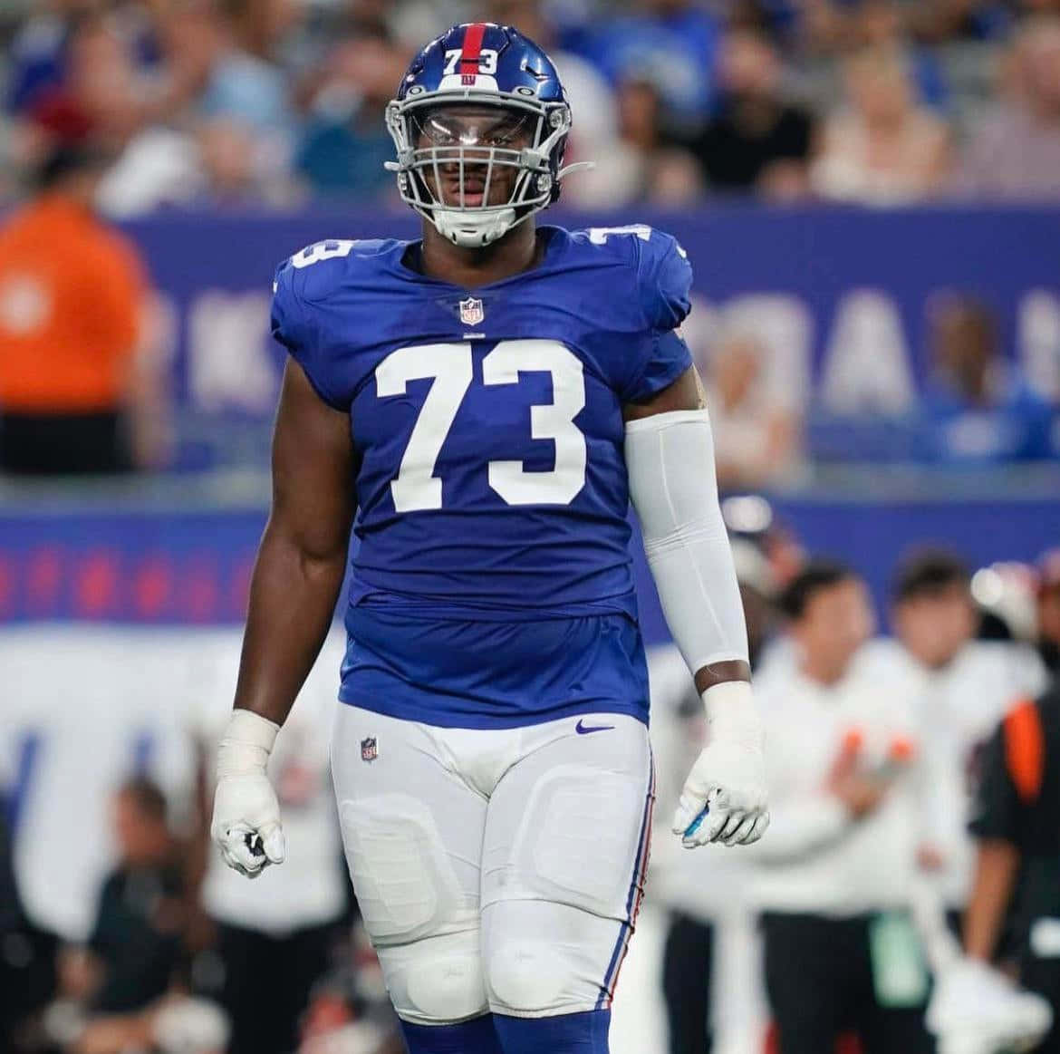 Evan Neal, fundaș ofensiv al lui Giants Fundal