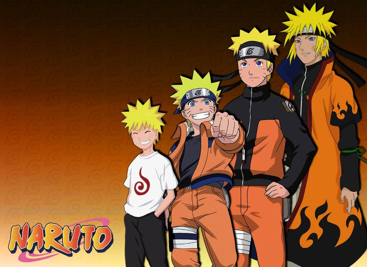 Evoluția Cool a Personajului Naruto Fundal