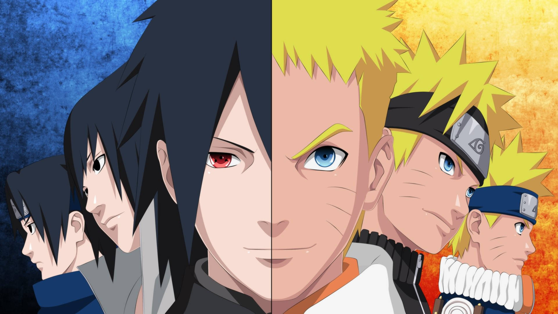 Evoluția lui Naruto și Sasuke Fundal