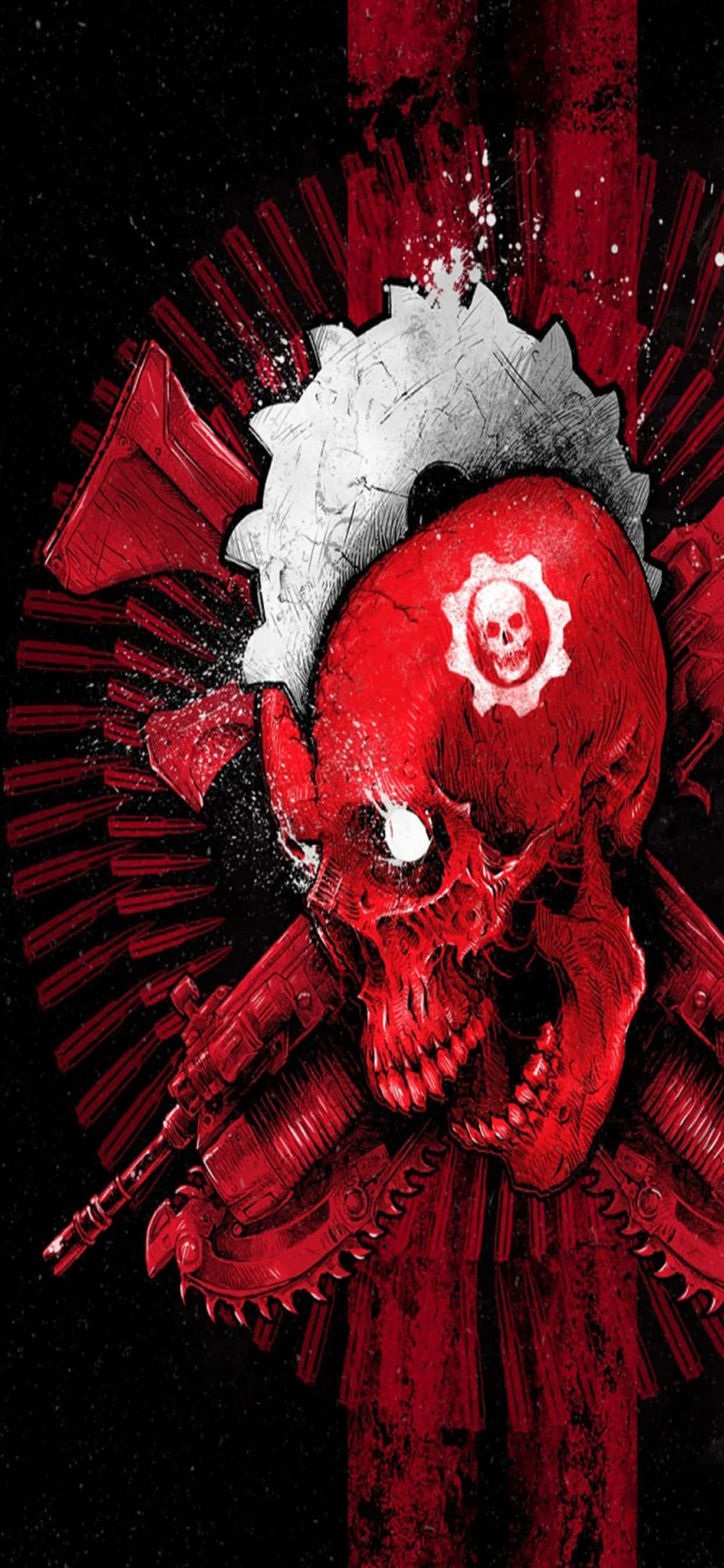 Experiență de Gaming Virtuoză cu Fundalul iPhone XS Max Gears of War 5 Fundal