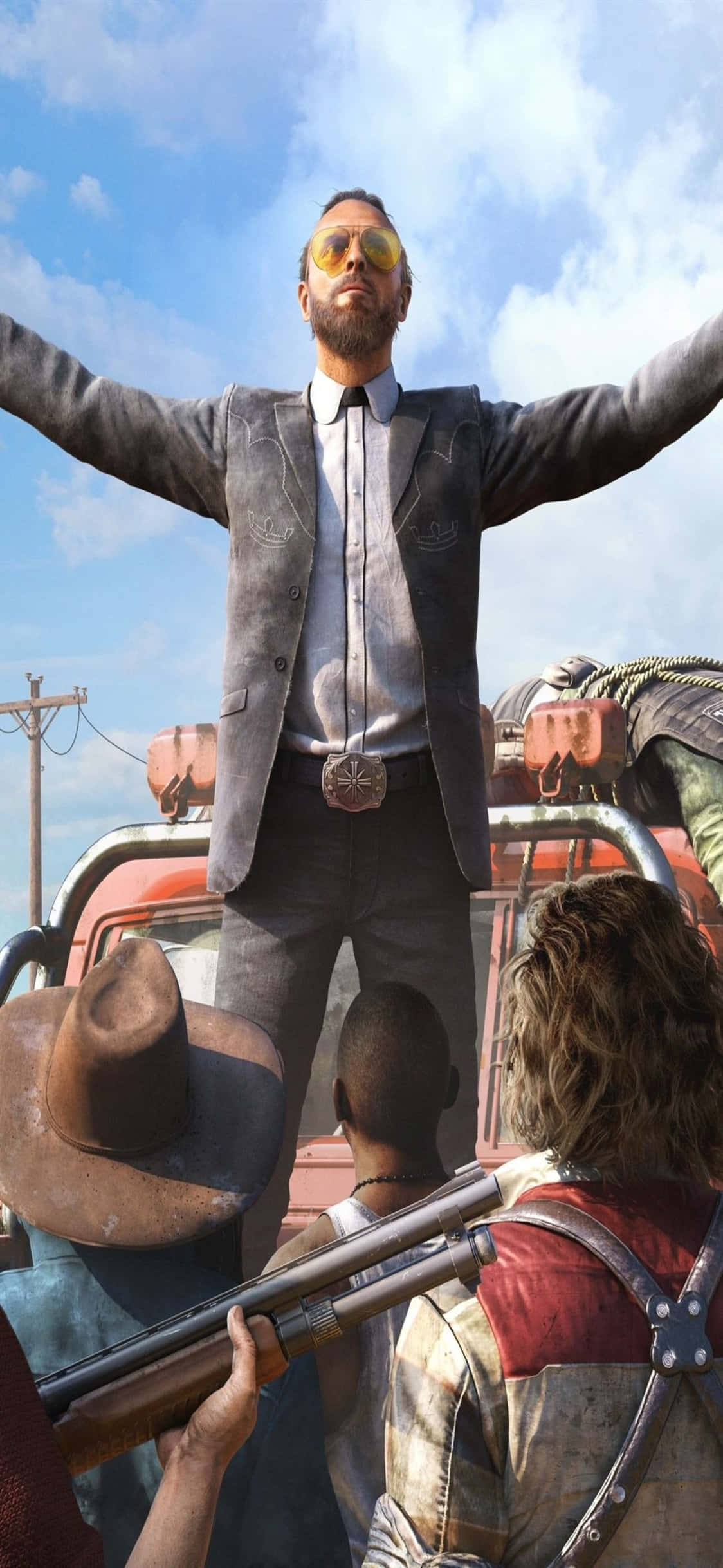 Experiență de joc Far Cry 3 de înaltă definiție pe iPhone X Fundal