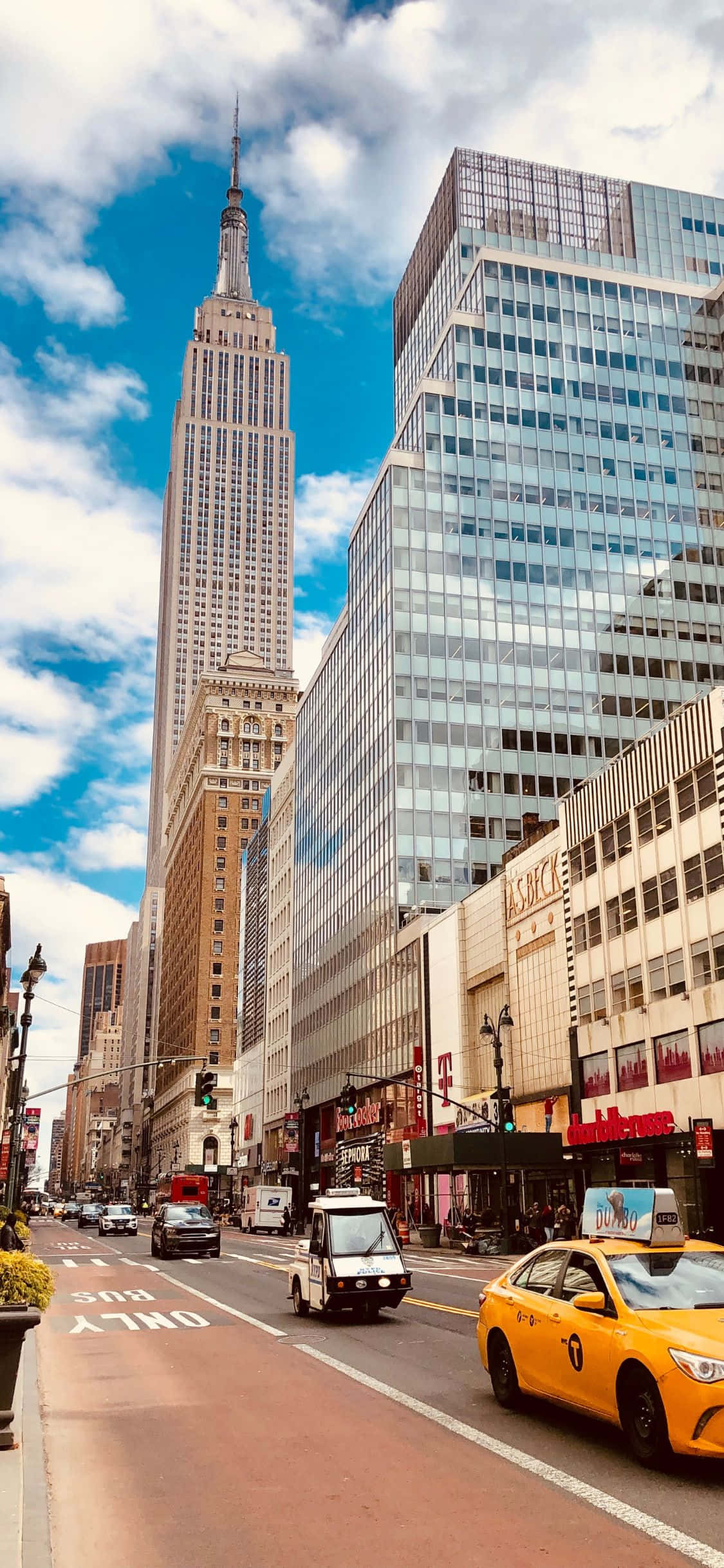 Experimentați frumusețea New York City cu iPhone Xs Fundal