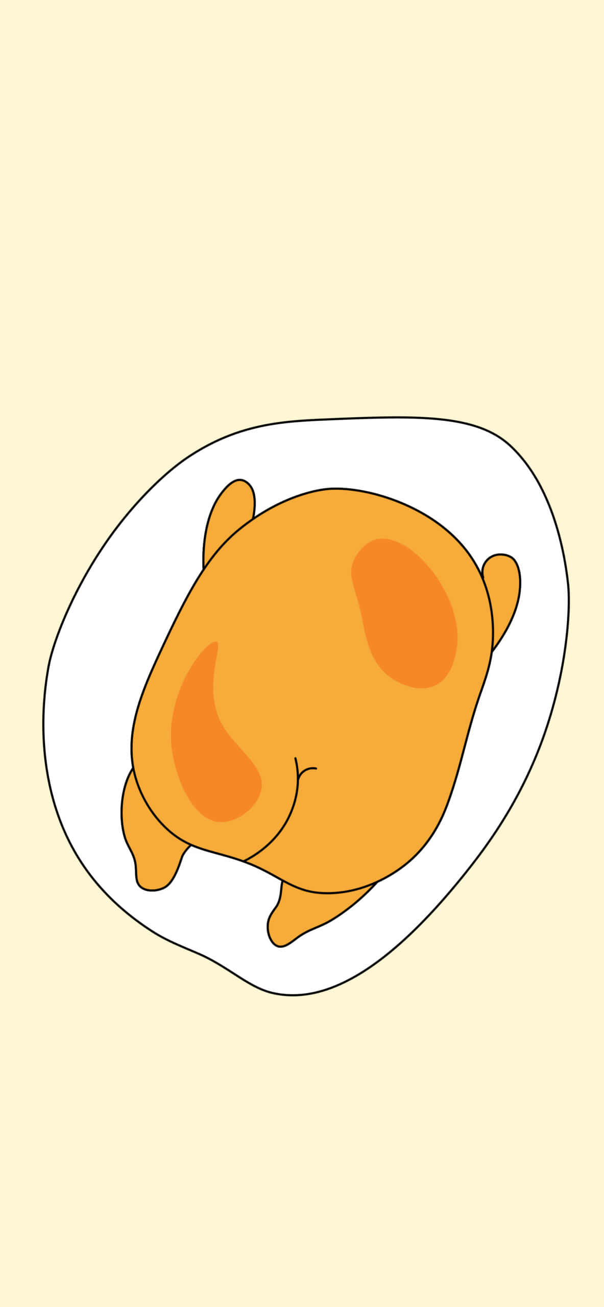 Experimentați lumea jucăușă a Gudetama prin telefonul dumneavoastră Fundal