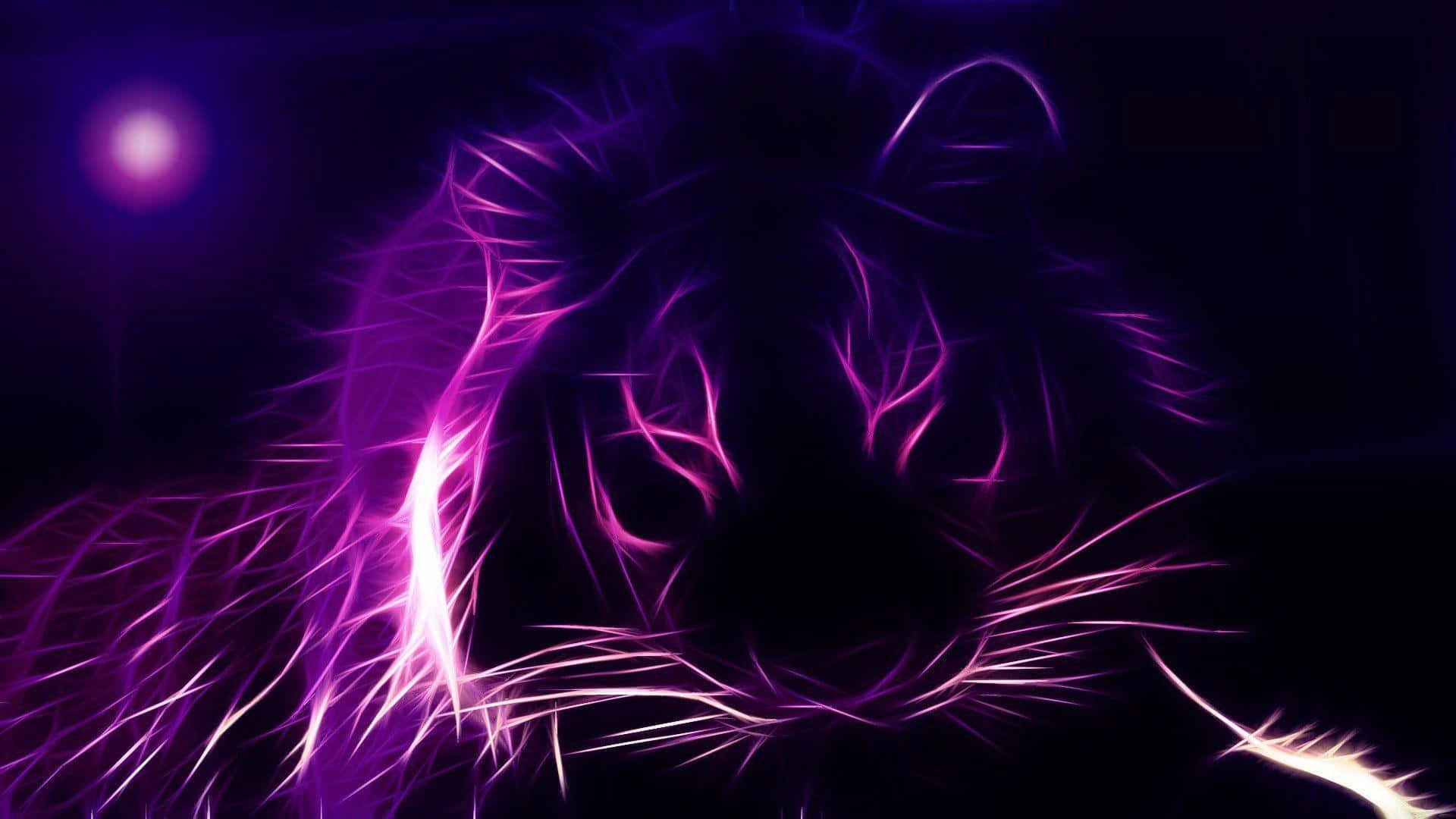 Experimentați vivacitatea violetului neon Fundal