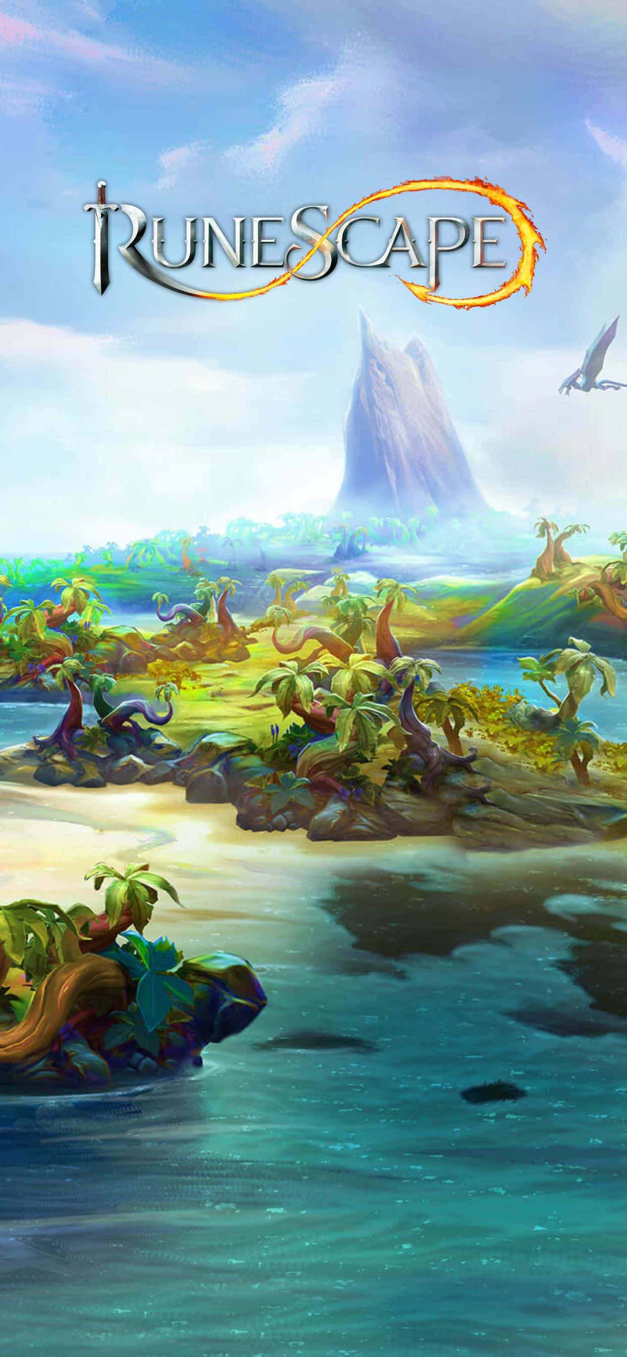Trăiește Aventura Supremă a Runescape cu iPhone Xs Max Fundal