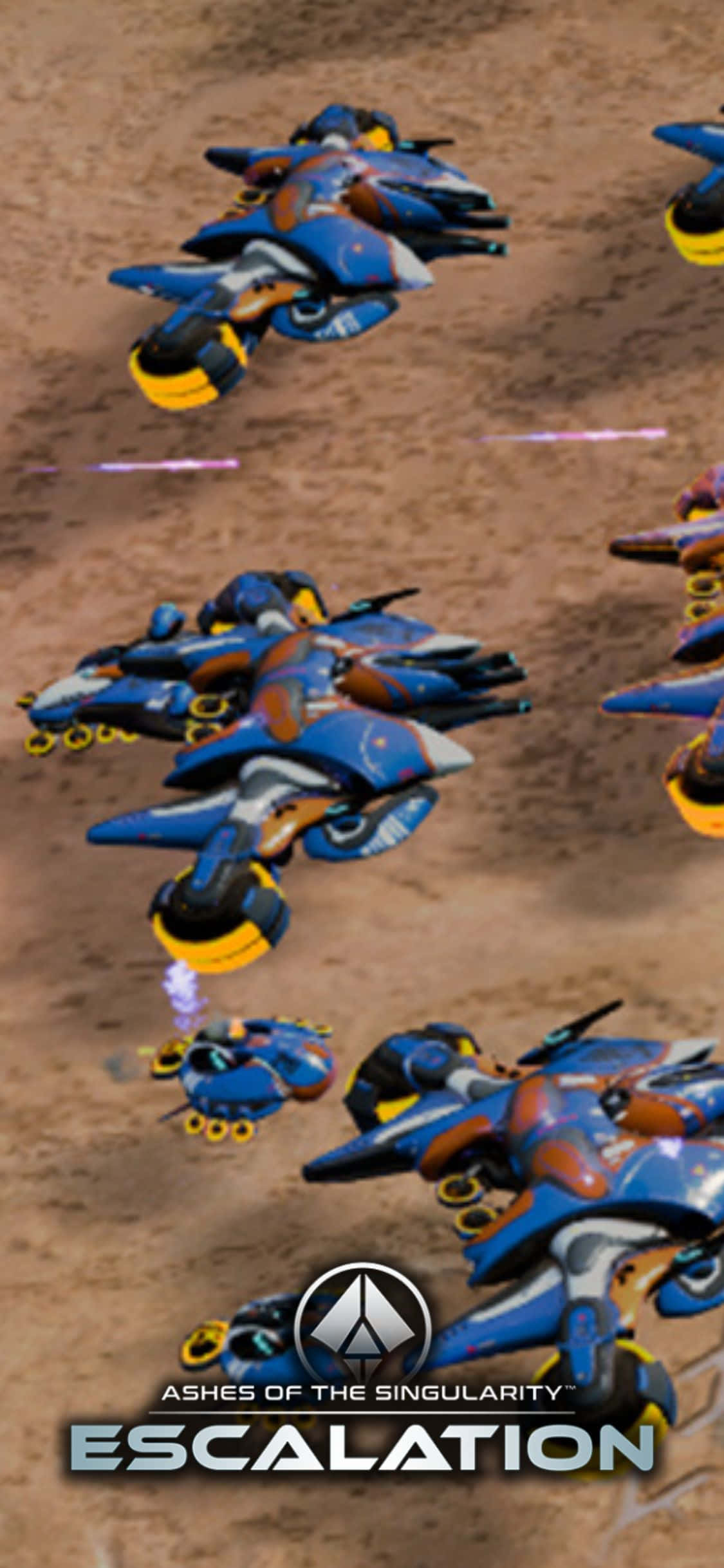 Experimentează Ashes Of The Singularity Escalation Pe iPhone X Fundal