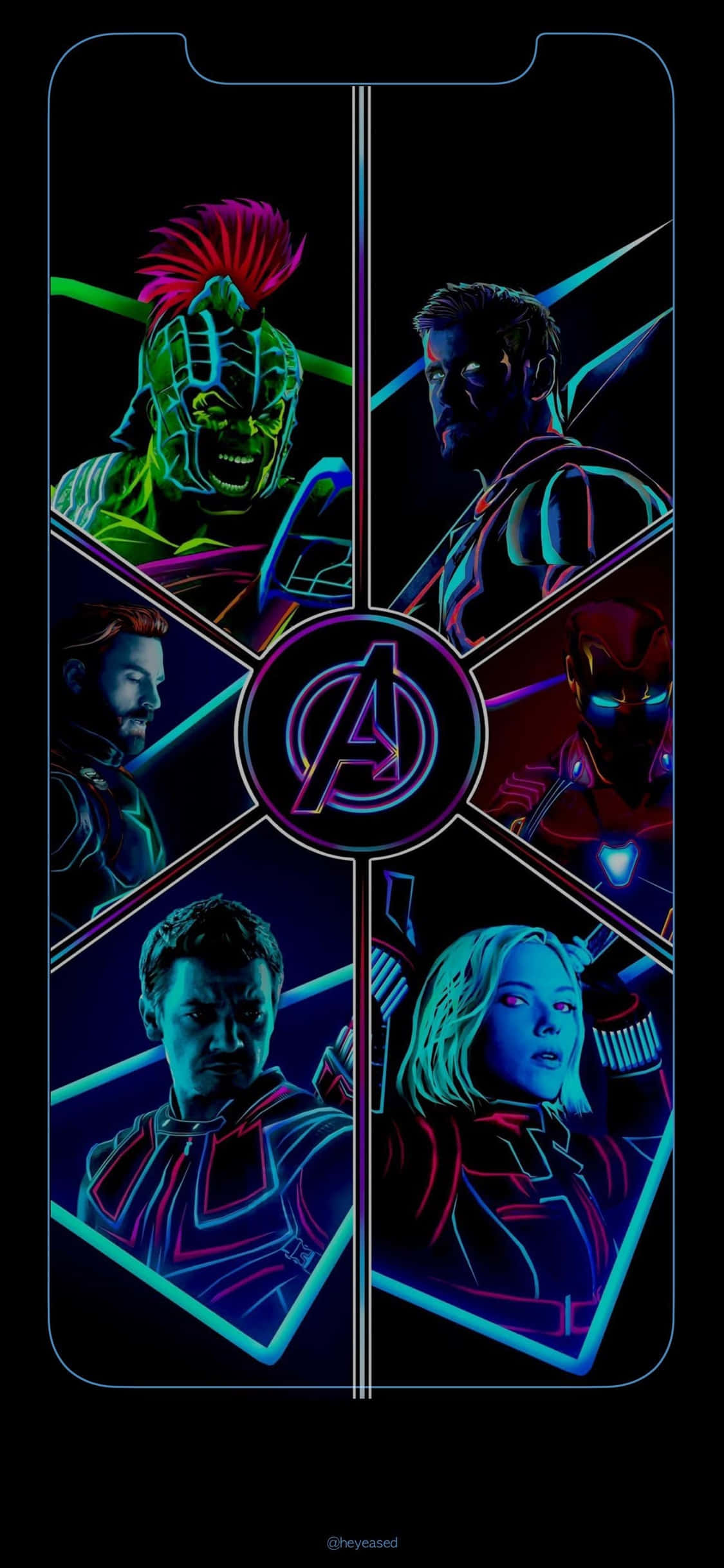 Experimentează Aventura Supremă Avengers pe iPhone Xs Fundal