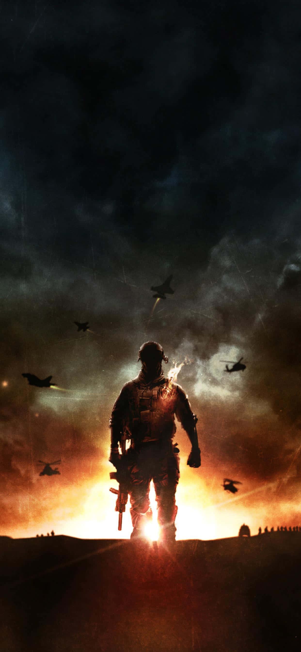 Experimentează Battlefield 4 cu cel mai recent iPhone Xs Max Fundal