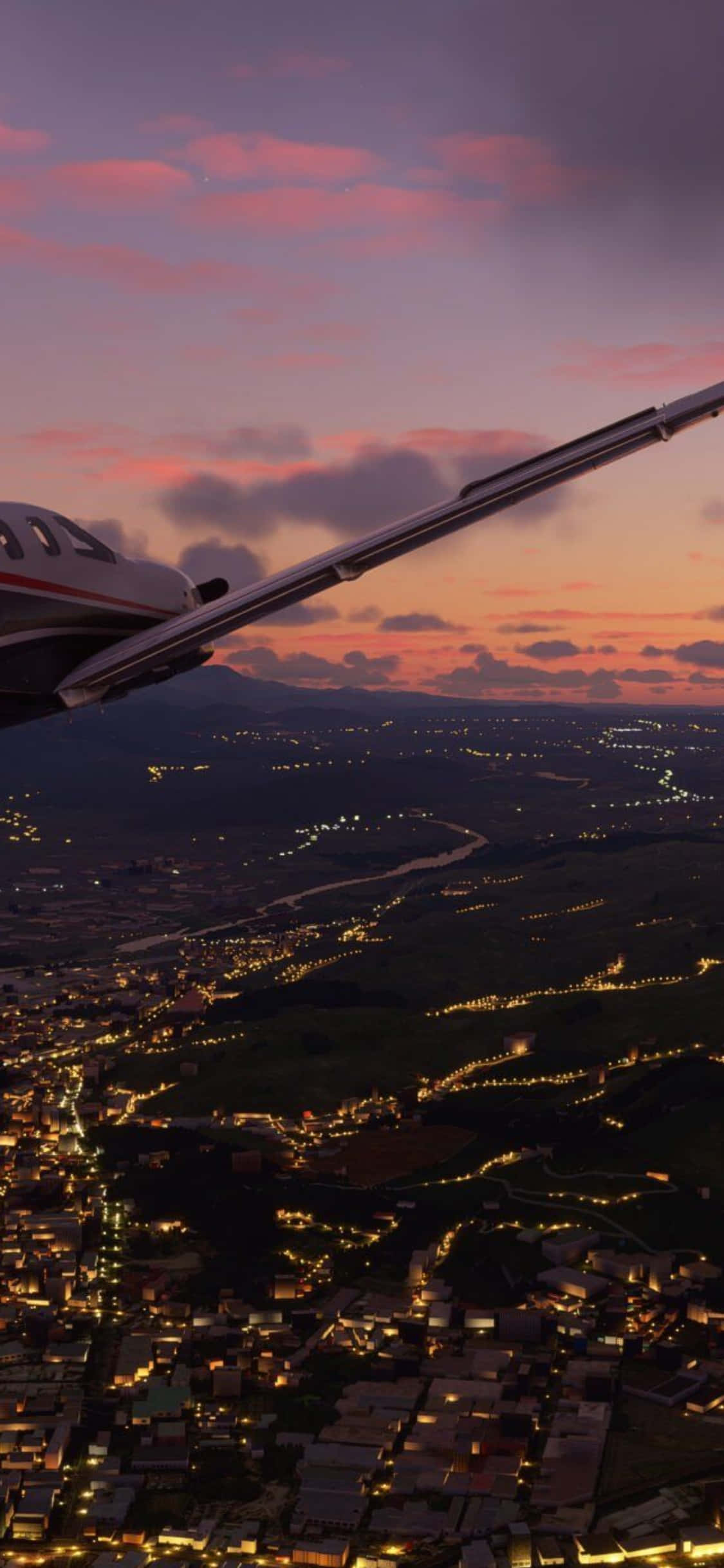 Experimentați Emoția Zborului cu Microsoft Flight Simulator pe Puternicile iPhone XS Fundal