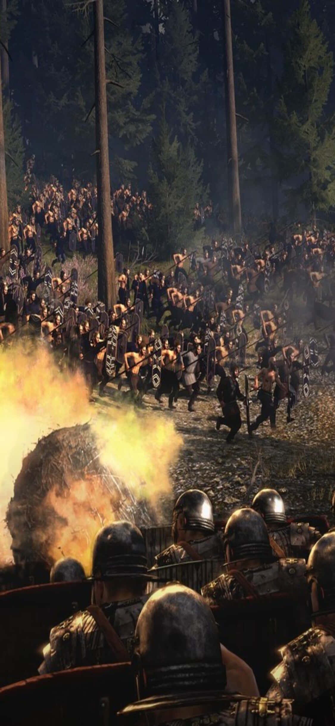 Trăiește emoția Total War: Rome II pe iPhone XS Fundal