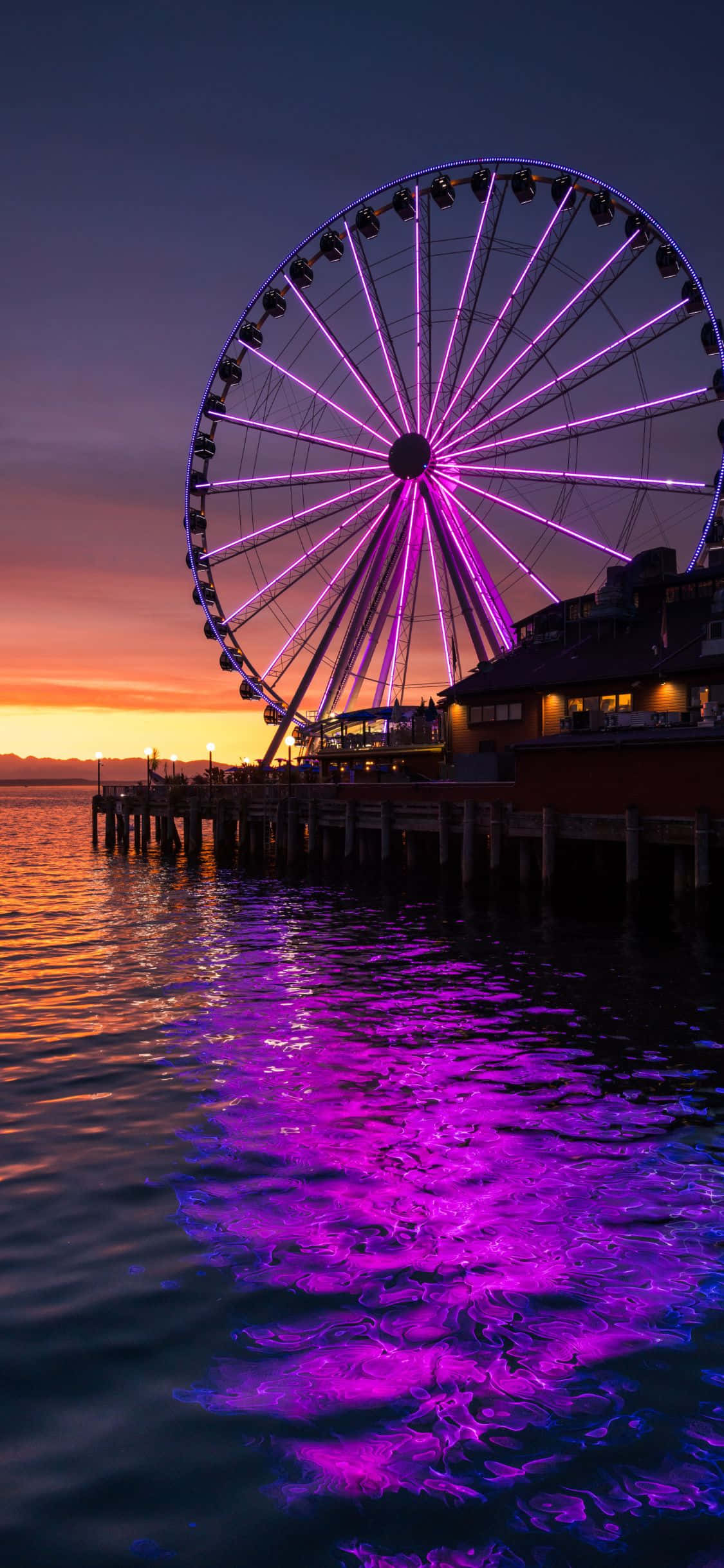 Experimentează frumusețea Seattle cu puterea iPhone X Fundal