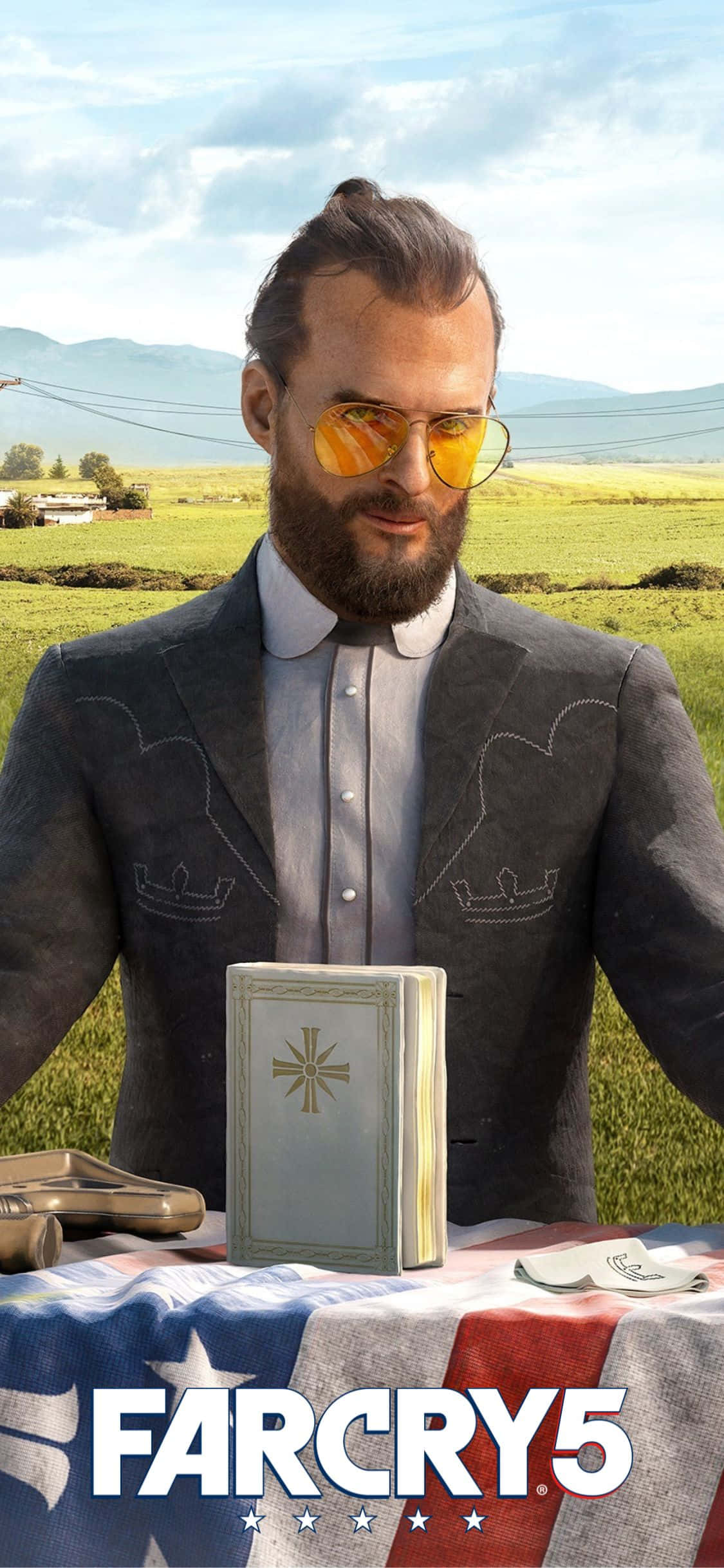 Experimentează Far Cry 5 din confortul iPhone Xs Fundal