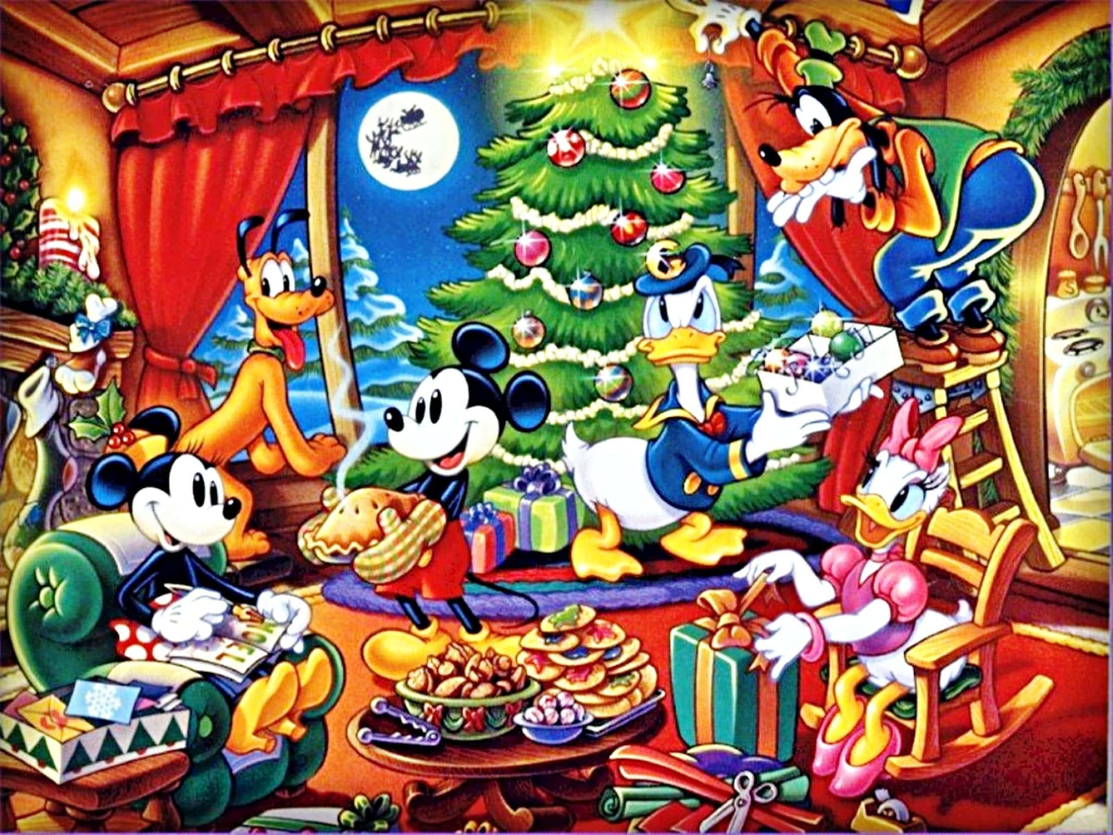 Experimentează magia unui Crăciun Disney Fundal