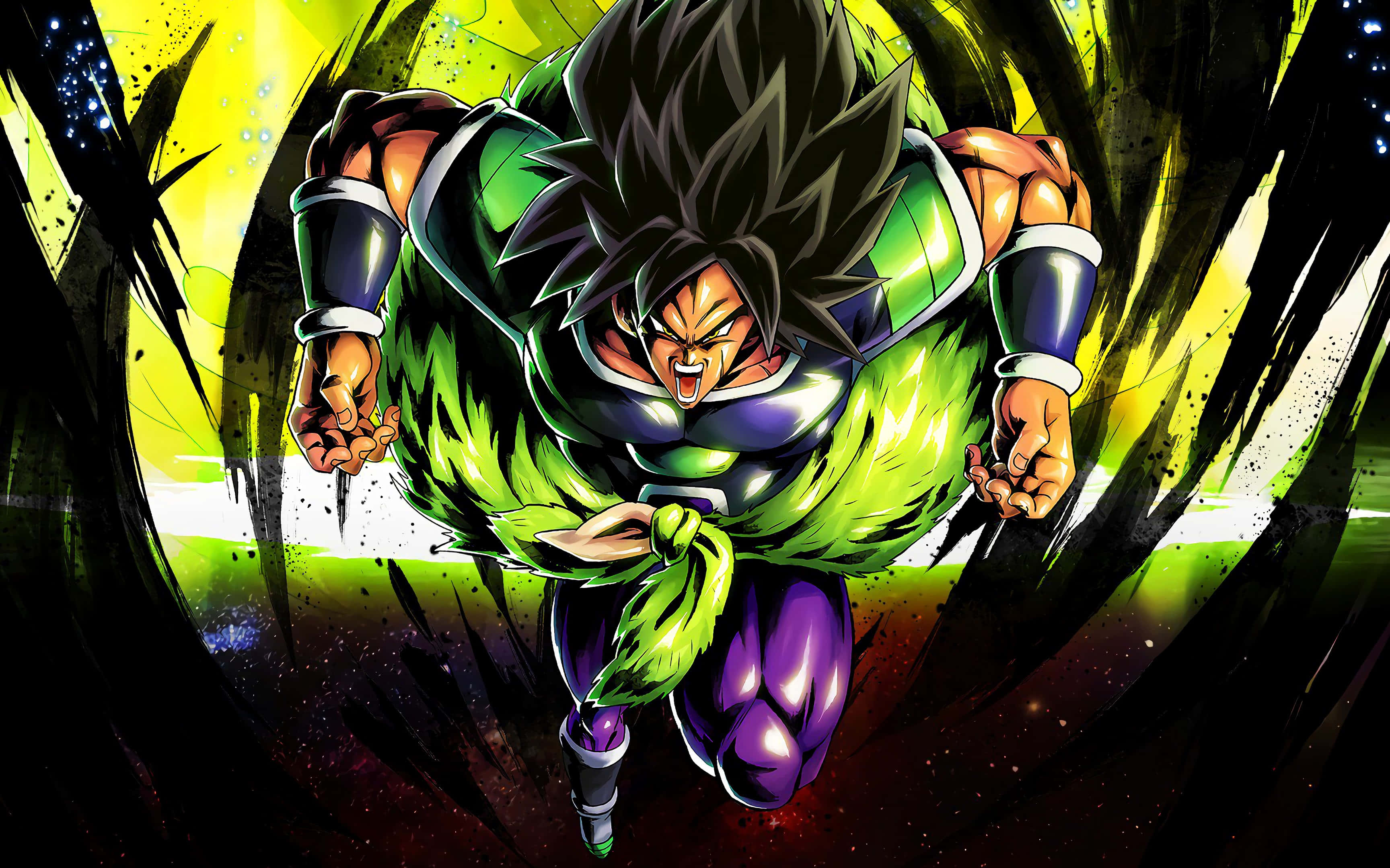 Experimentează puterea lui Super Saiyan God Super Saiyan Broly - Dragon Ball Super Broly Fundal