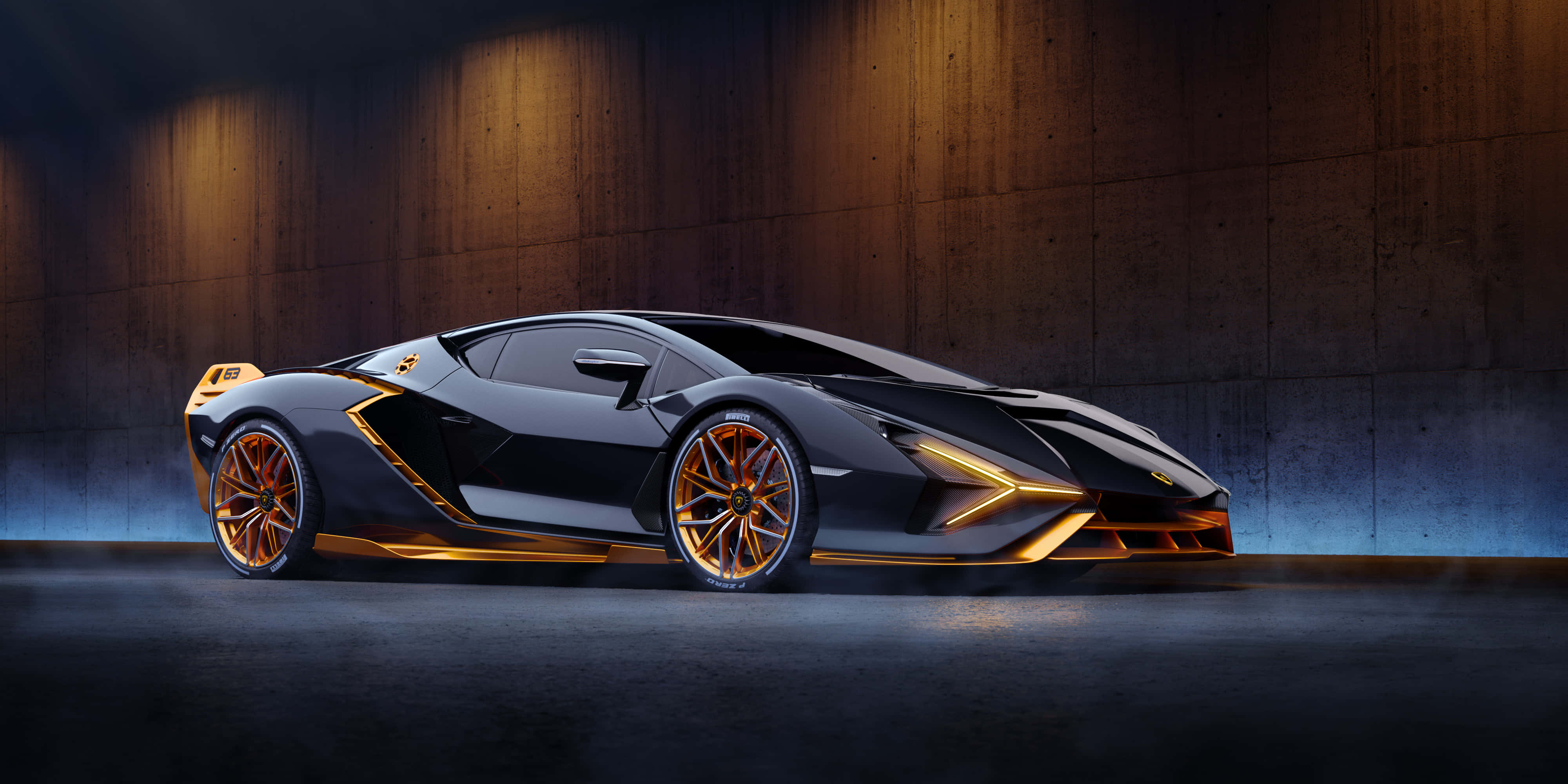 "Experimentează puterea unui Lamborghini" Fundal