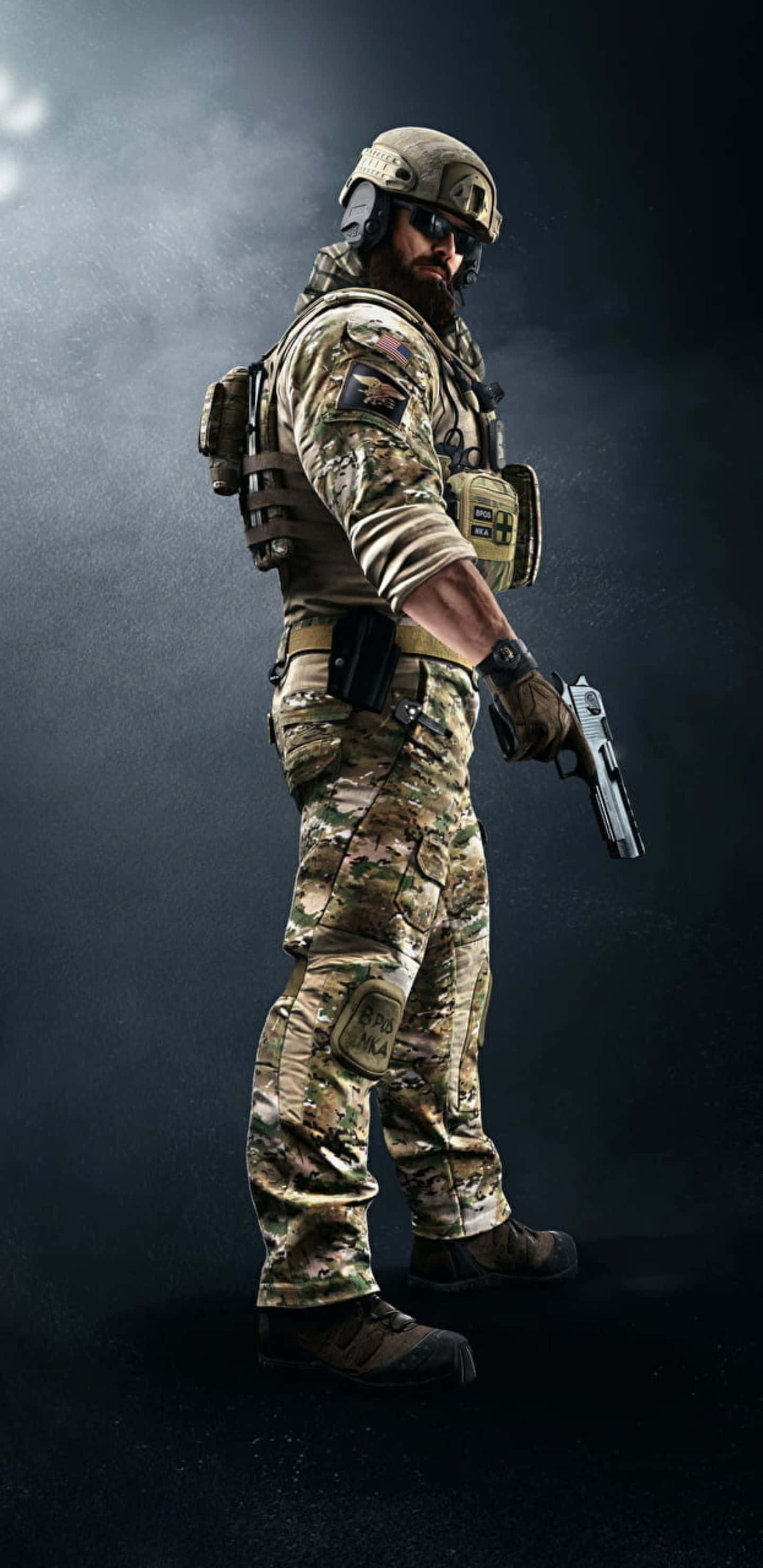 Experimentează Rainbow Six Siege cu Pixel 3XL Fundal