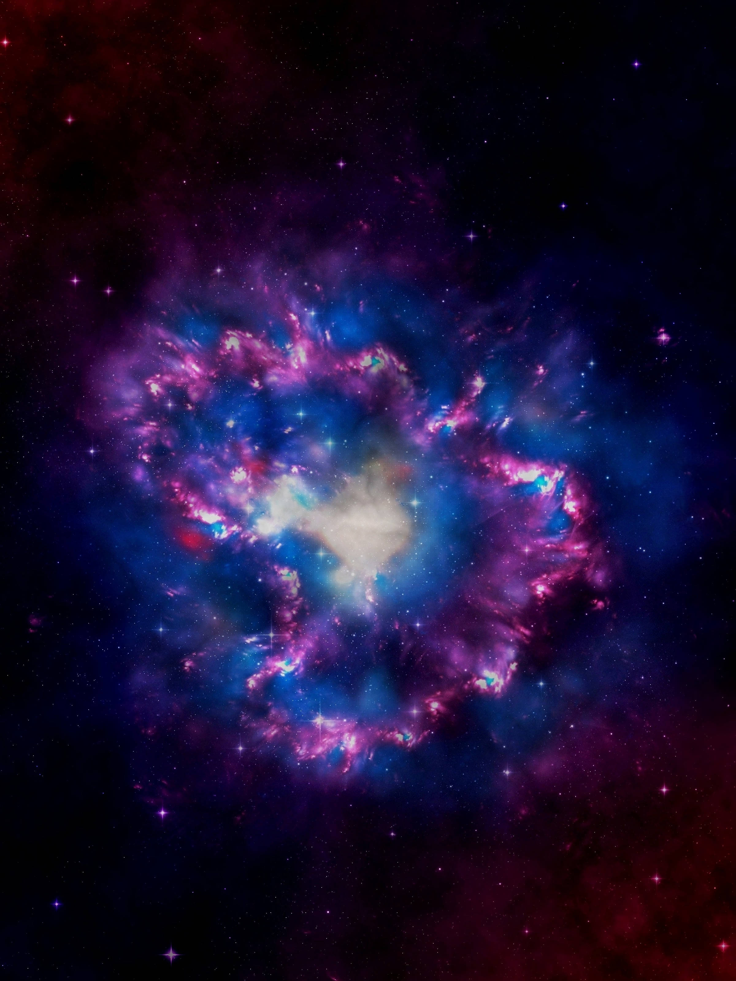 Explorând frumusețea irizată a spațiului cosmic Fundal