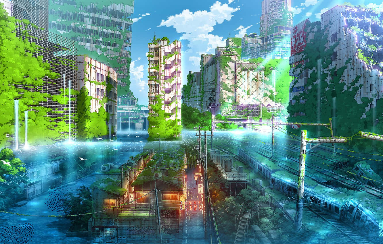 Explorând misterele Tokyoului abandonat în lumea anime-urilor Fundal