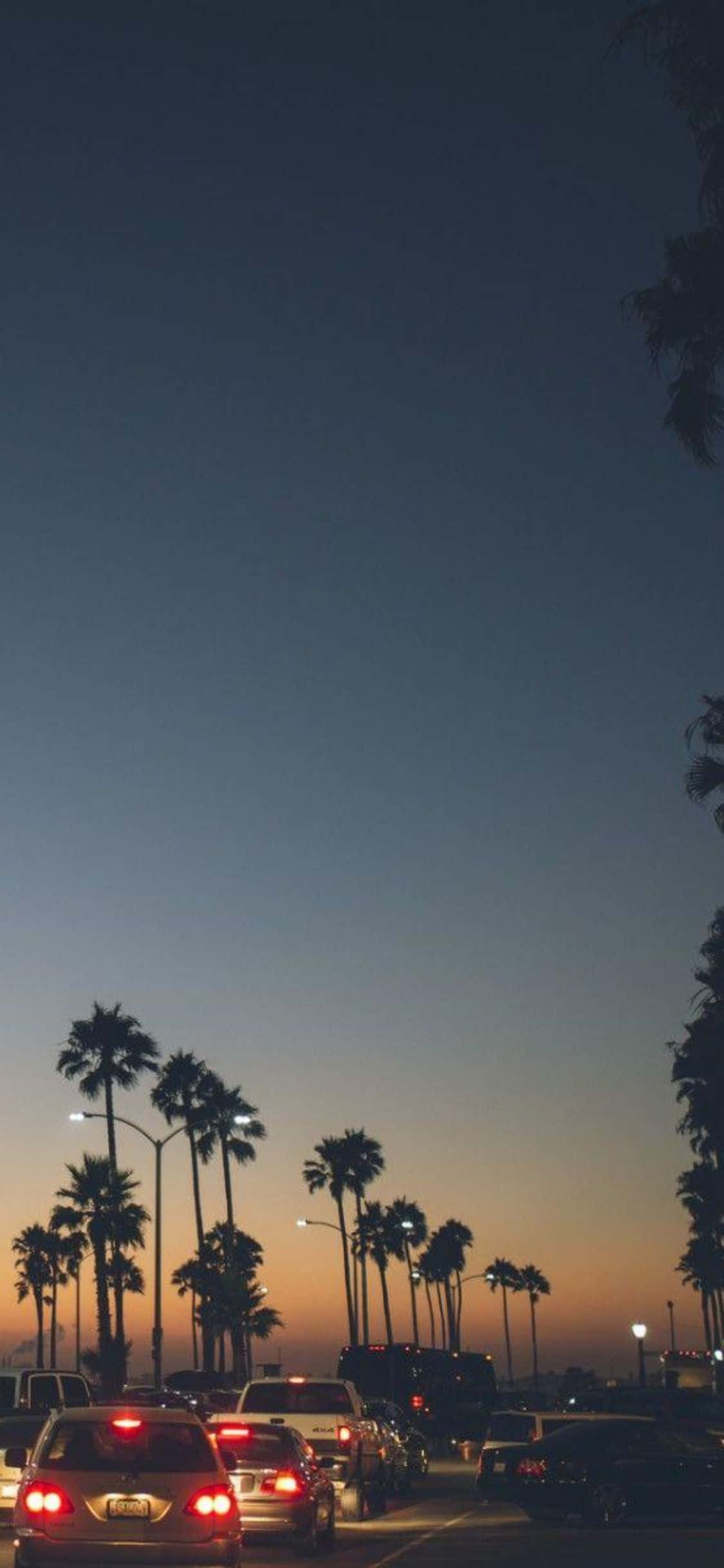 Explorați Coasta Californiei Stilat cu iPhone Xs Fundal