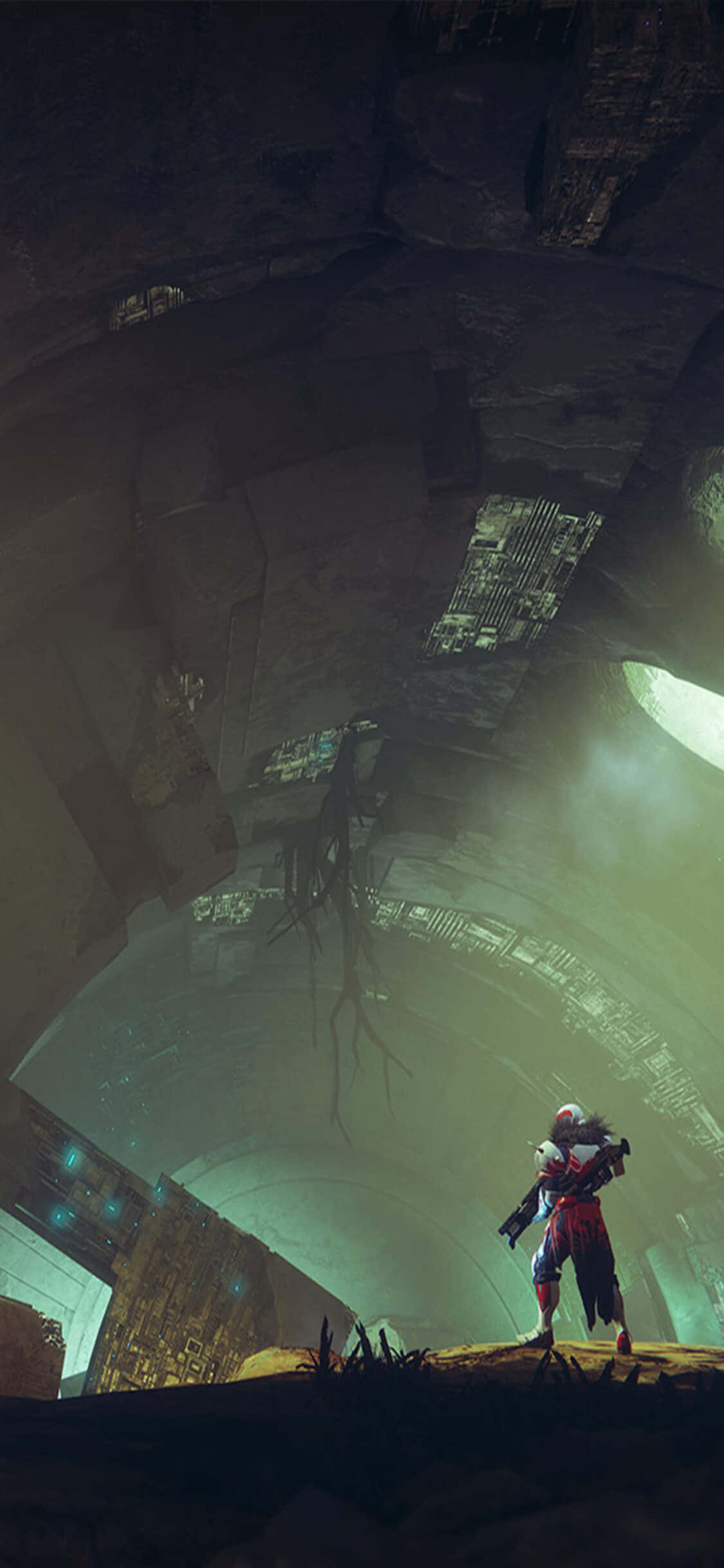 Explorați Universul Destiny 2 cu Revoluționarul iPhone Xs Fundal
