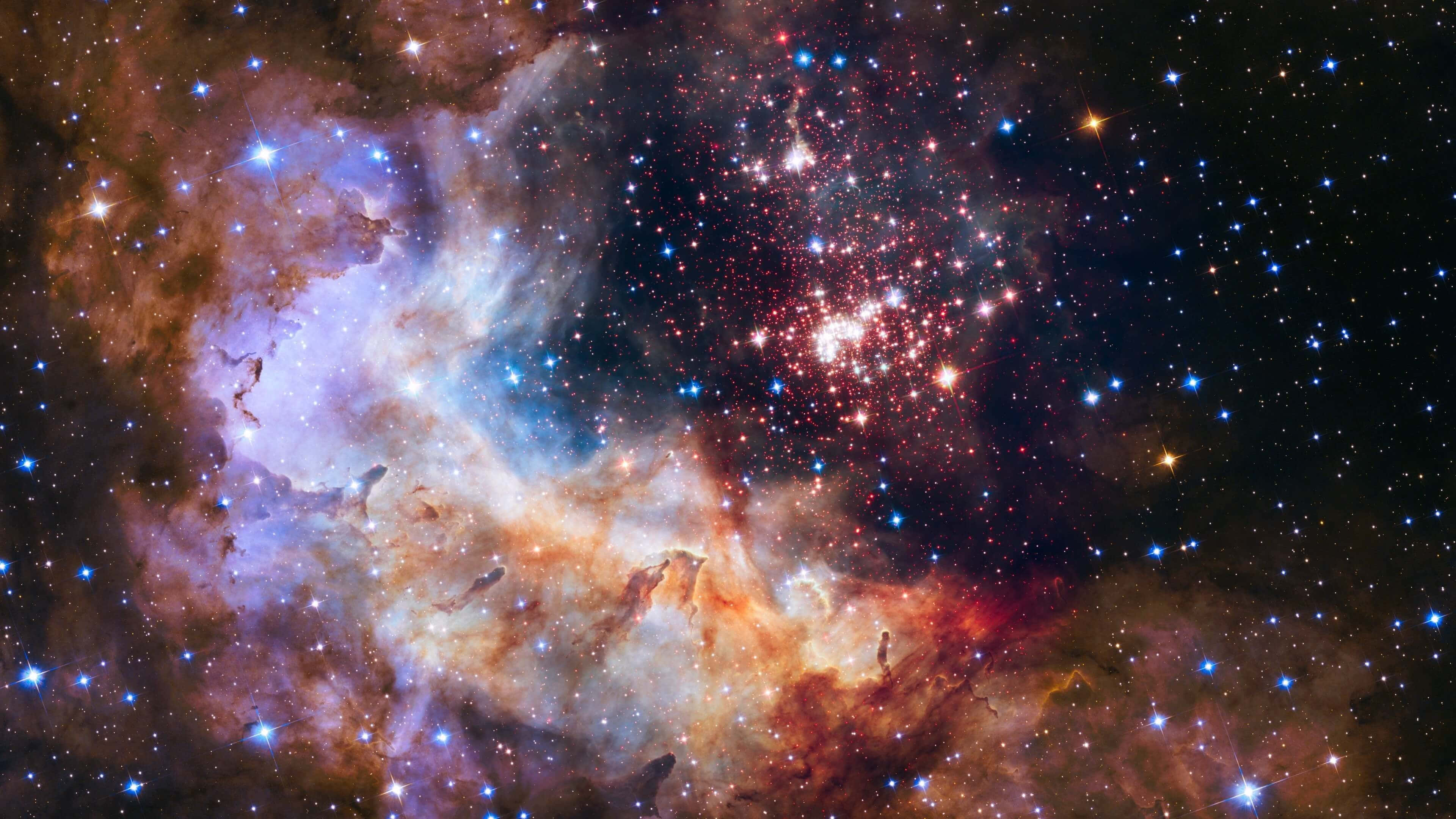 Explorează adâncimile spațiului cosmic în claritate 4K Fundal