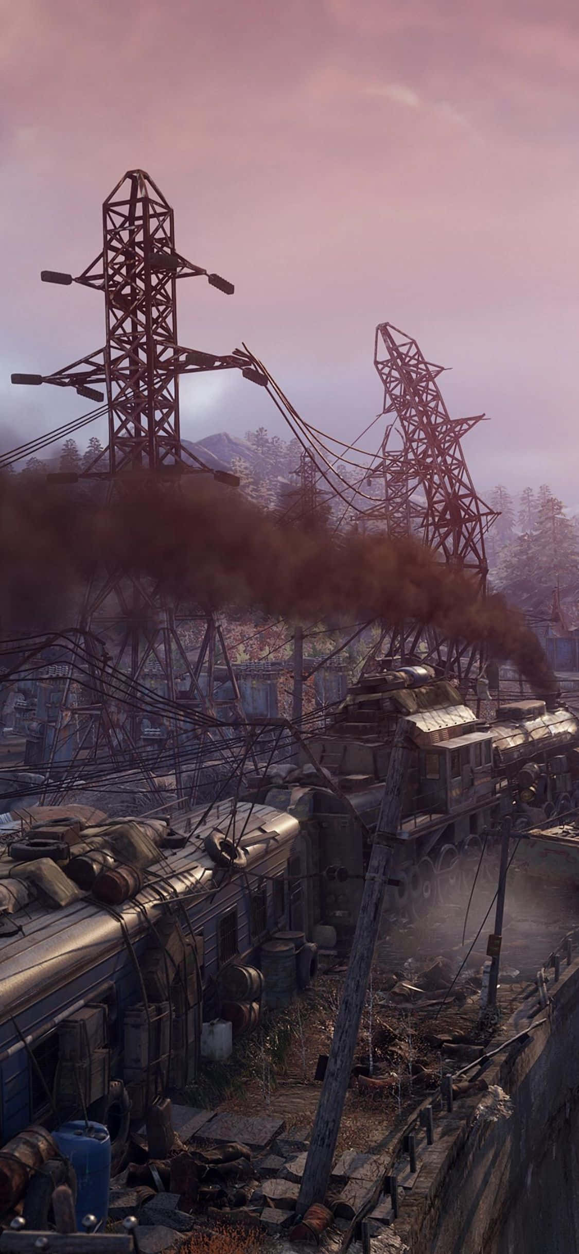 Explorează deșerturile post-apocaliptice ale Metro Exodus pe iPhone X Fundal