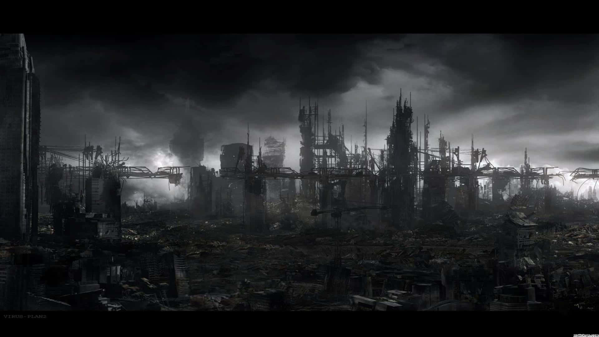 Explorează fascinantul și misteriosul oraș Dark City. Fundal