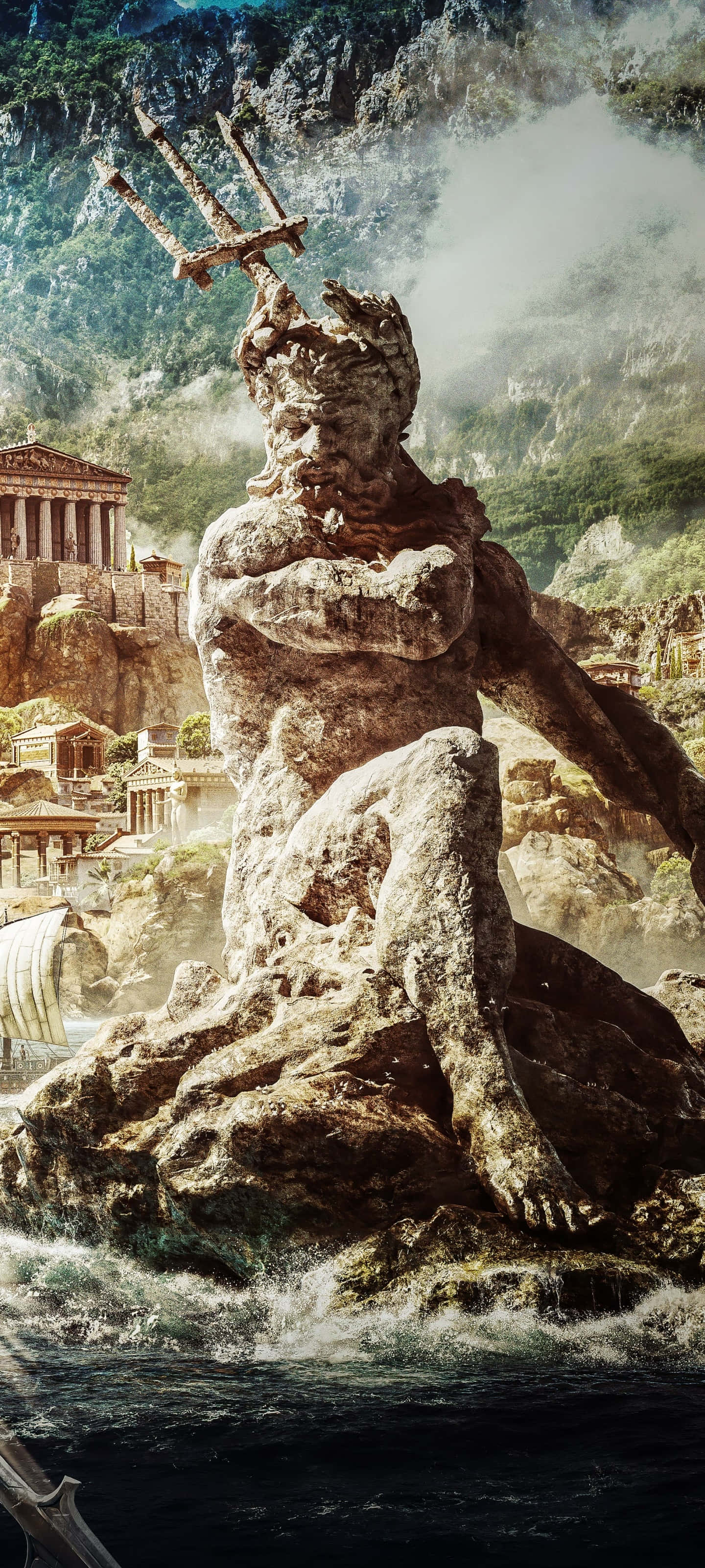Explorează Grecia Antică și Deveniți un Eroi Legendari în Assassin’s Creed Odyssey pentru Android. Fundal