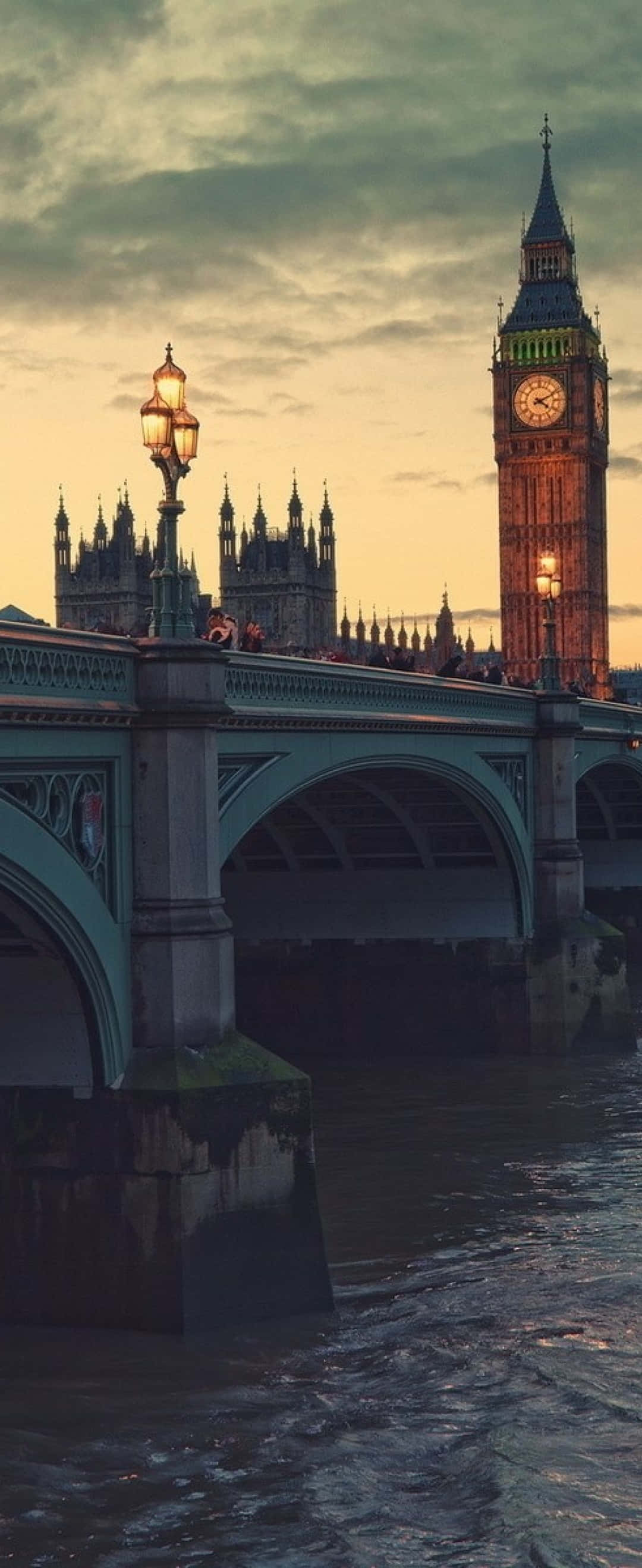"Explorează Londra cu un iPhone" Fundal
