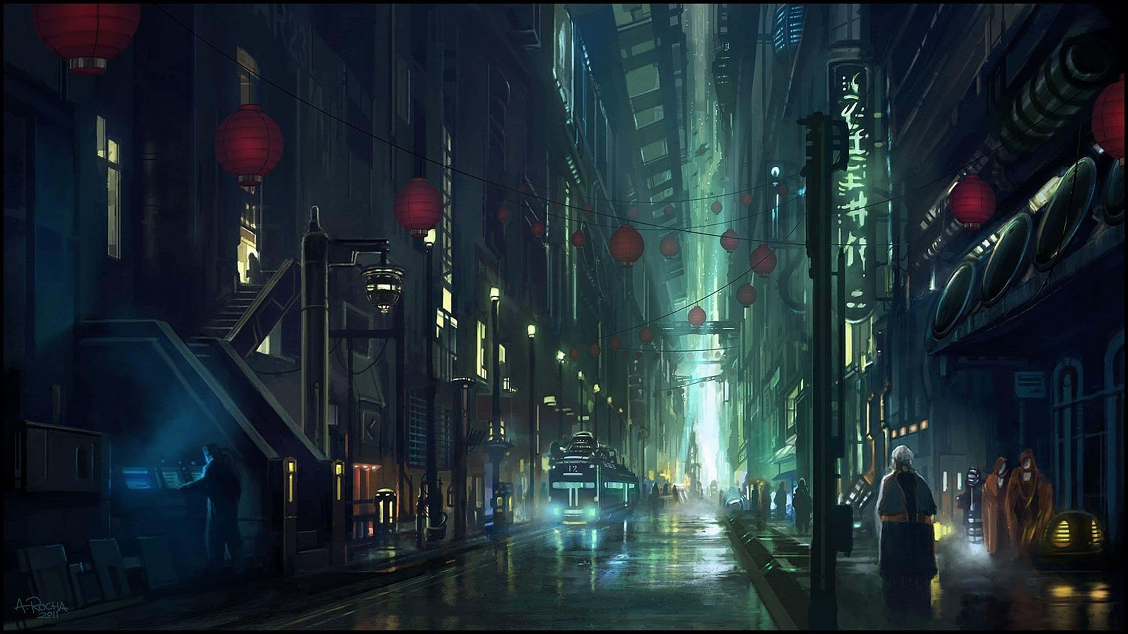 Explorează lumea colorată a Orașului Anime și găsește aventura care te cheamă Fundal