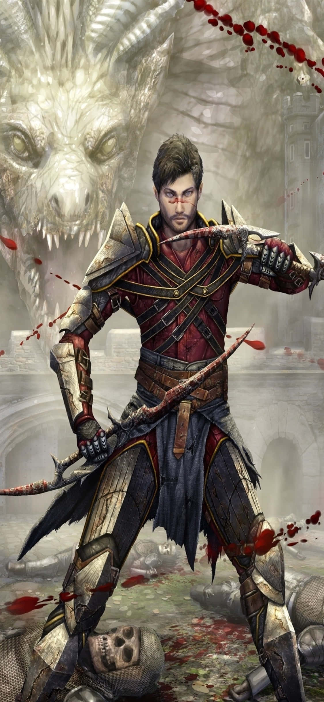 Explorează lumea epică Dragon Age Inquisition pe iPhone Xs! Fundal