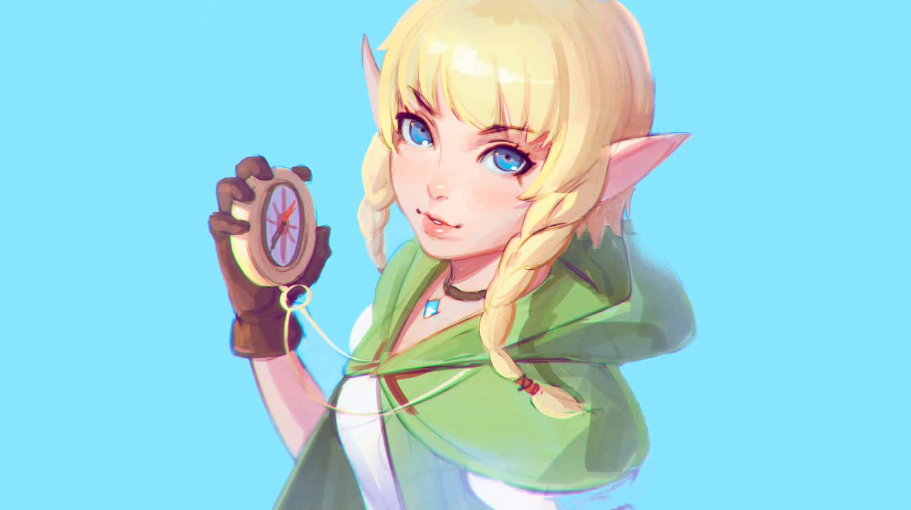 Explorează lumea magică a Hyrule în The Legend of Zelda Fundal