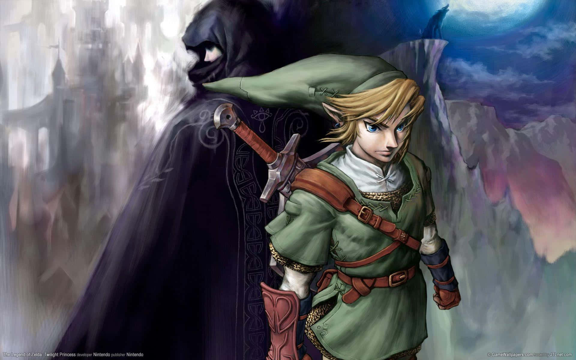 Explorează lumea misterioasă a Hyrule în The Legend of Zelda: Twilight Princess Fundal