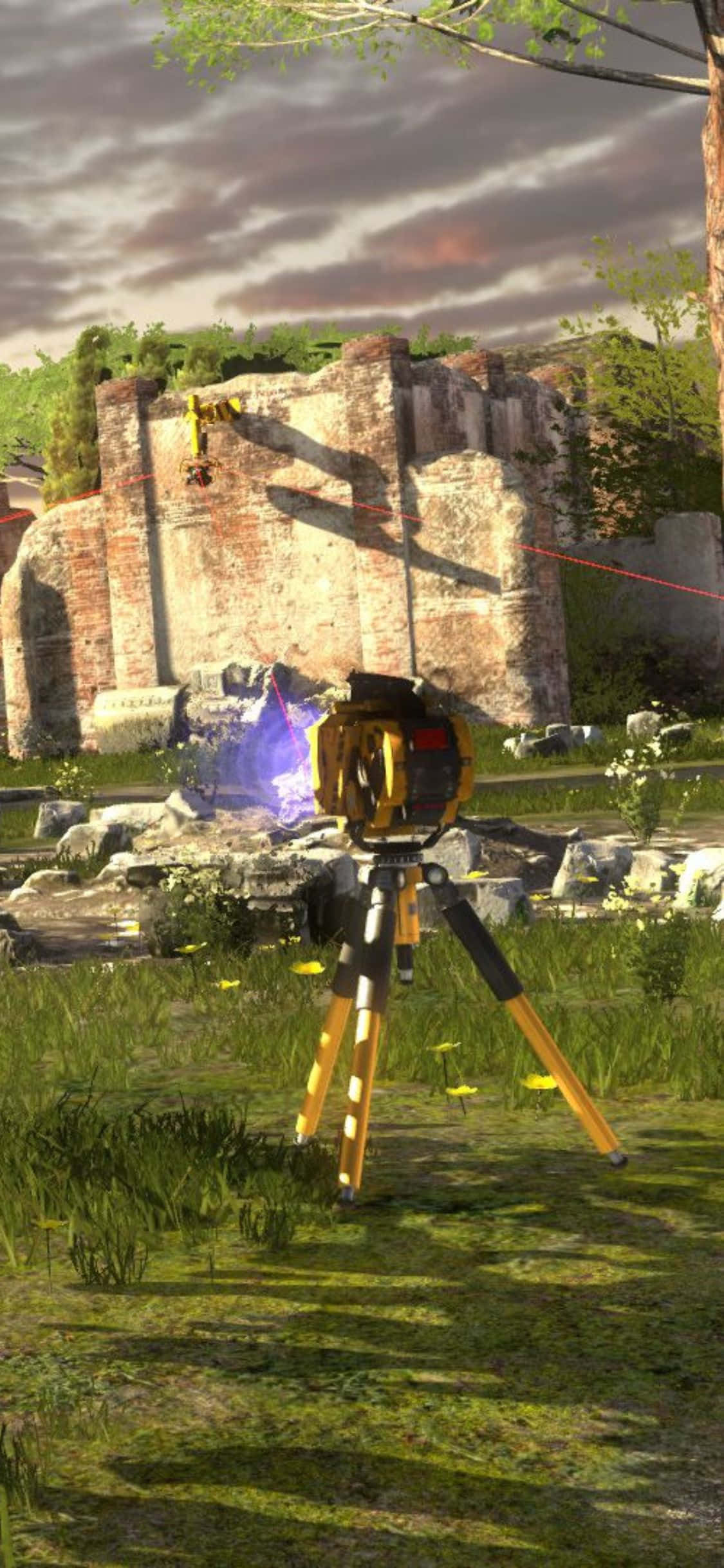 Explorează lumea surreală din The Talos Principle pe iPhone X Fundal