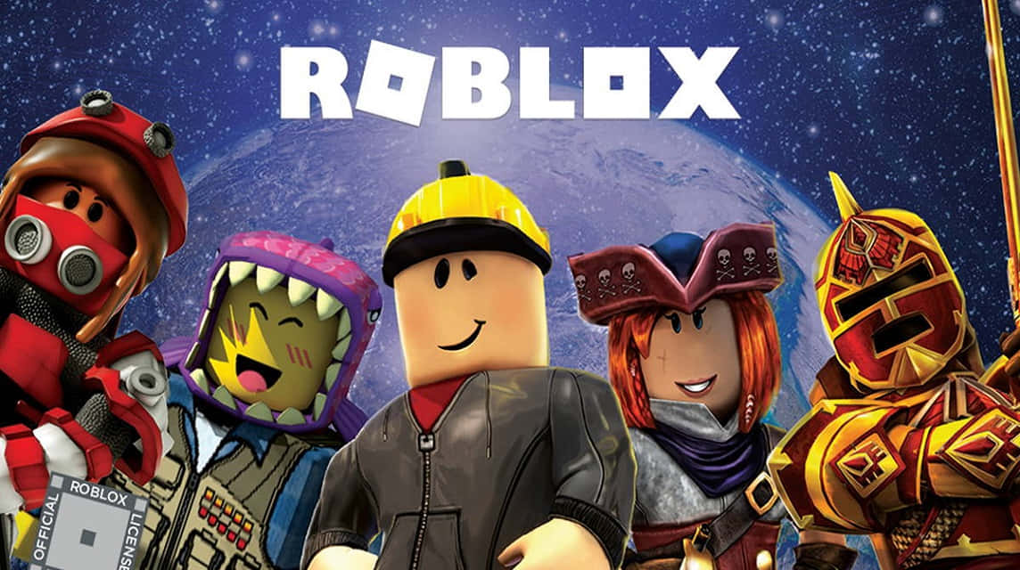 „Explorează lumea uimitoare a Roblox” Fundal