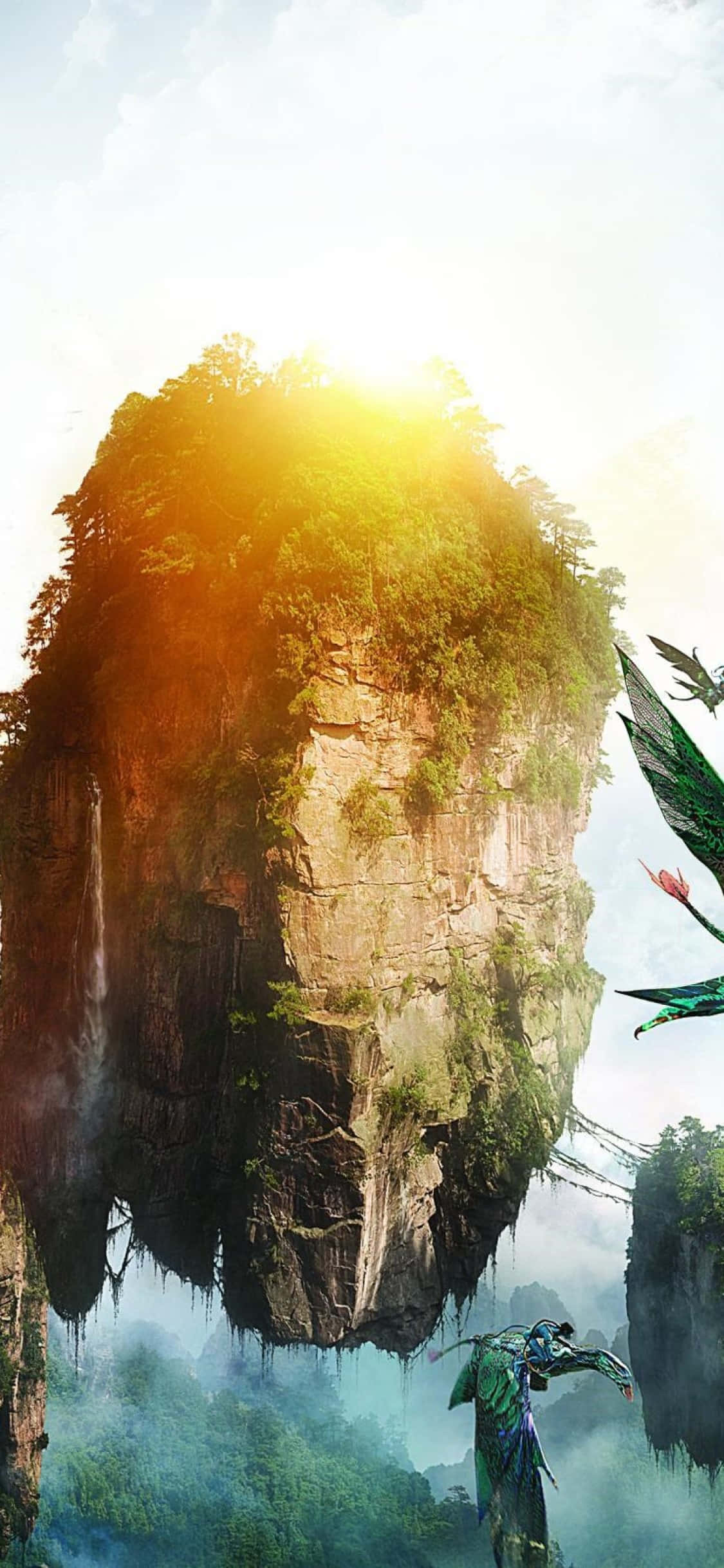Explorează Lumea Mistică Pandora din Avatar Fundal