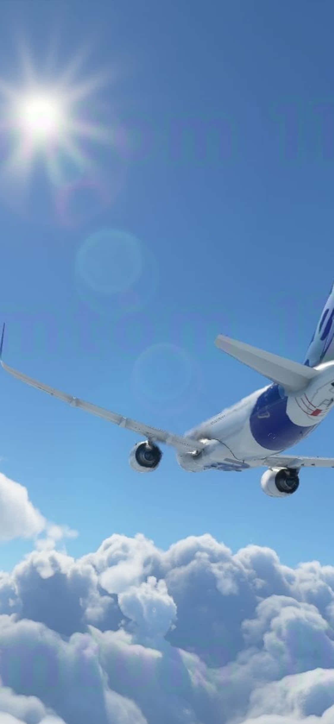 Explorează Lumi Noi cu iPhone Xs Microsoft Flight Simulator Fundal