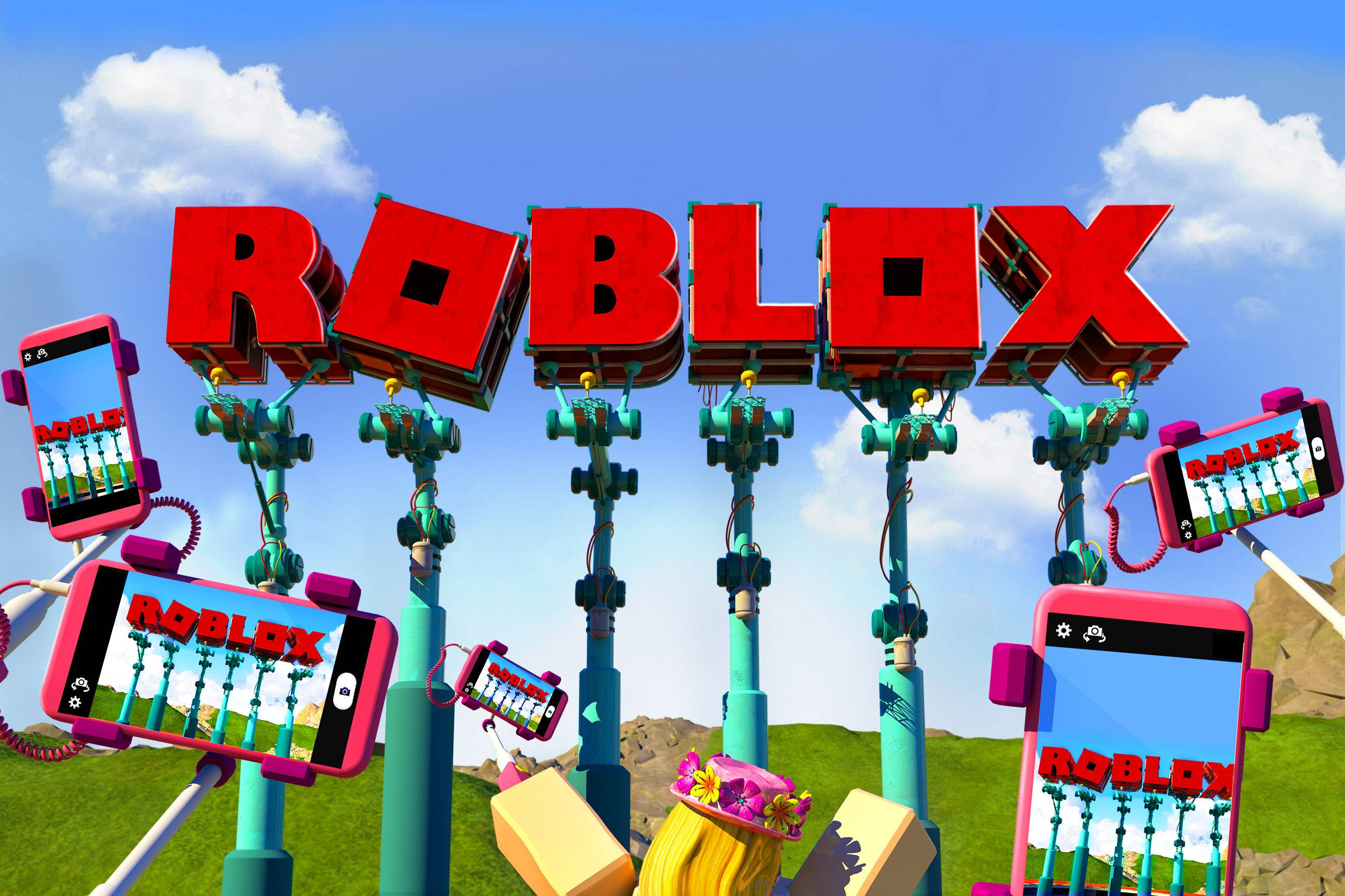 Explorează lumi virtuale cu Roblox Fundal