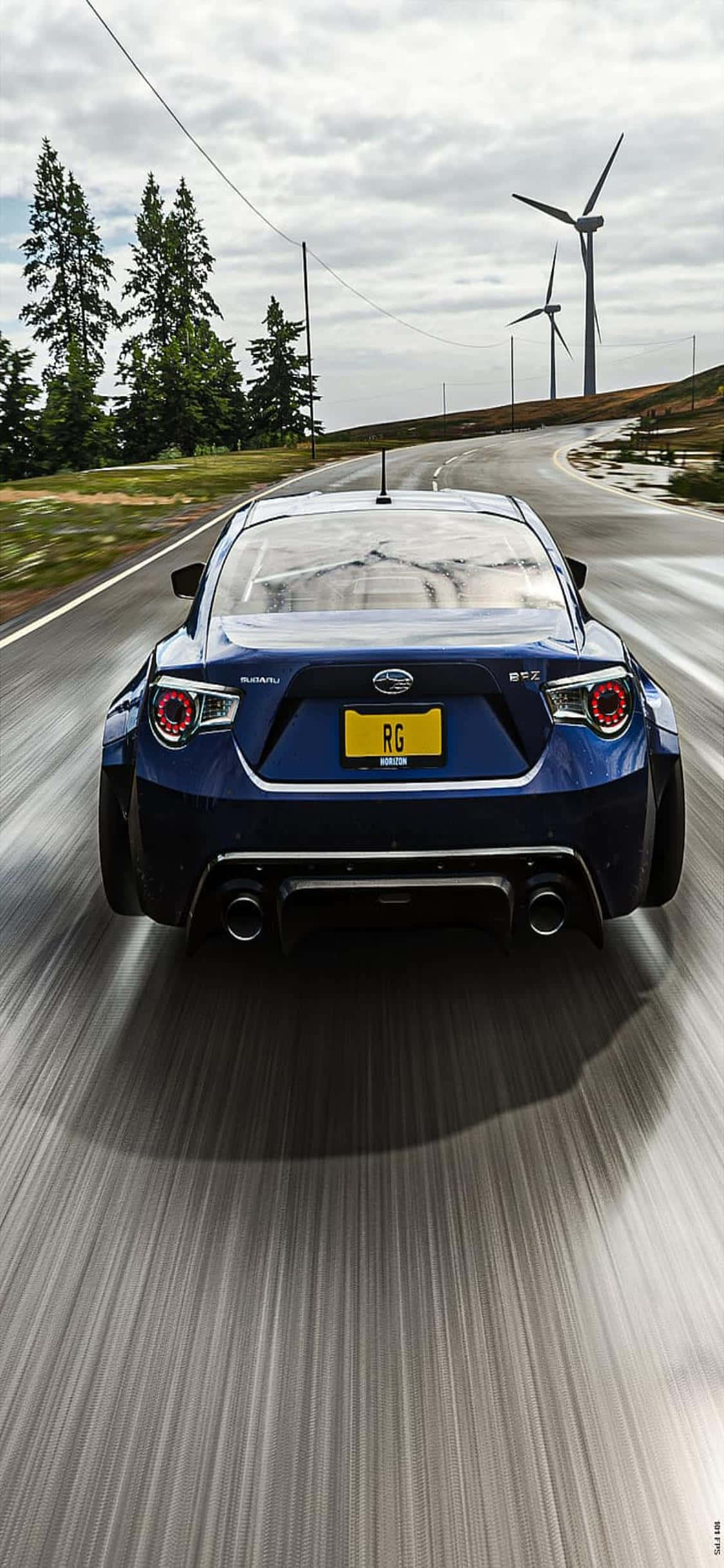 Explorează o lume deschisă vastă cu puterea iPhone Xs și Forza Horizon 4 Fundal