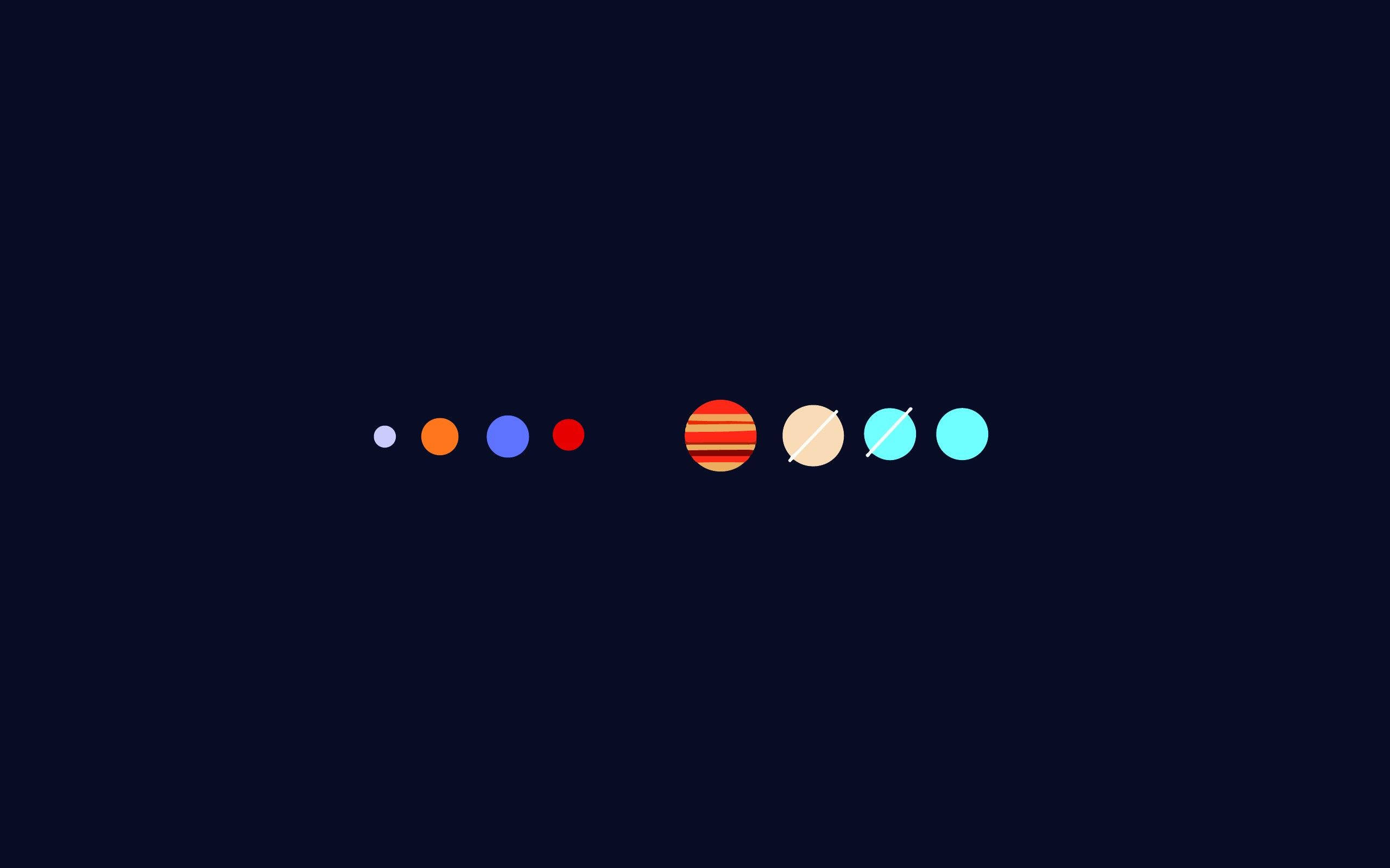Explorează universul - Un frumos sistem solar minimalist Fundal
