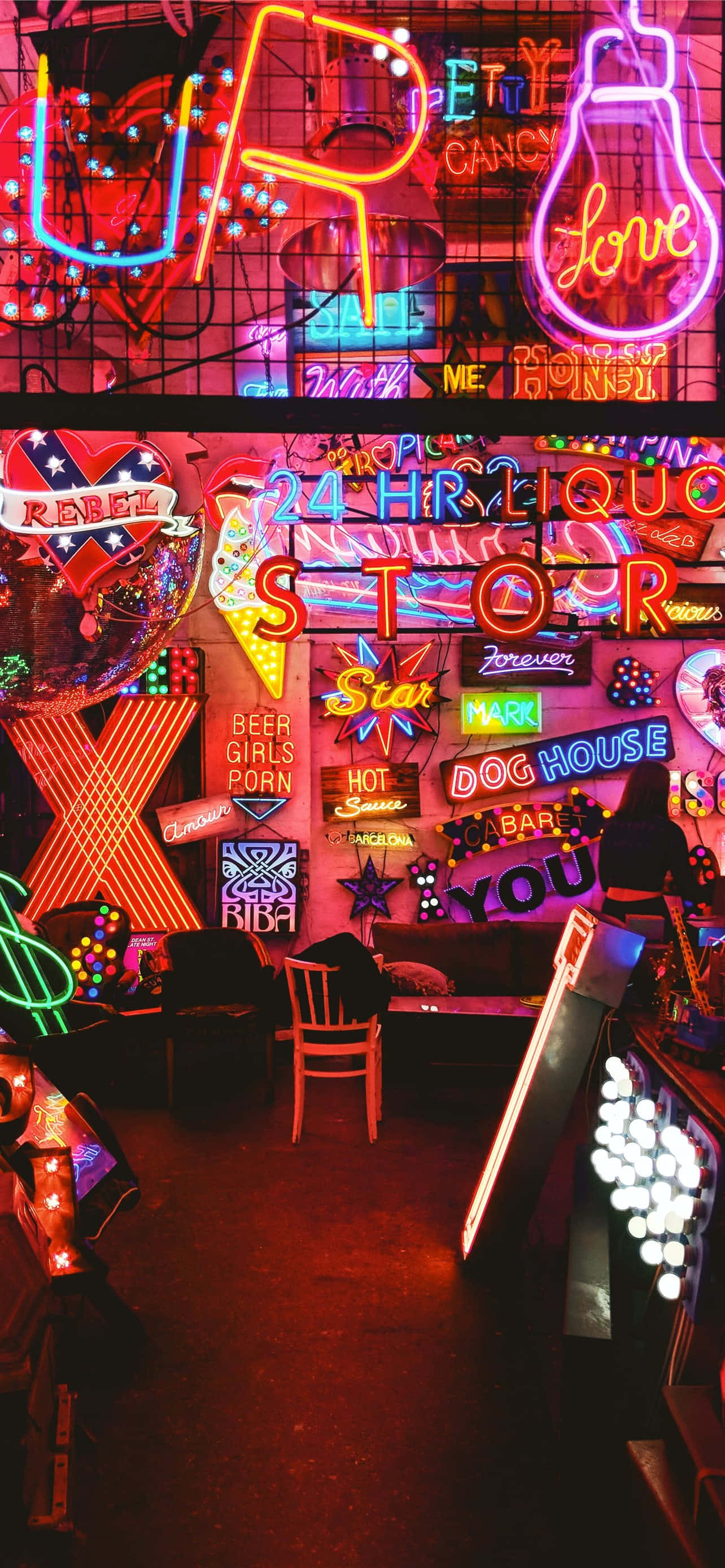 Explozie Vibrantă de Spectru Neon Fundal