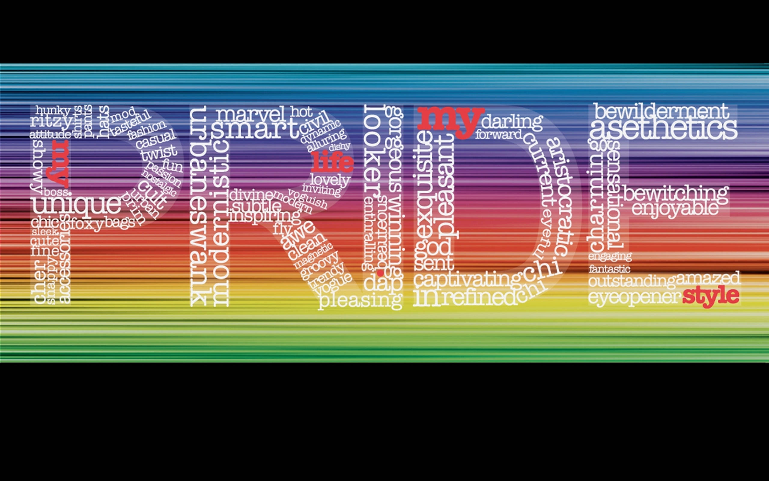 Expresie Drăguță a Cuvântului Pride Fundal