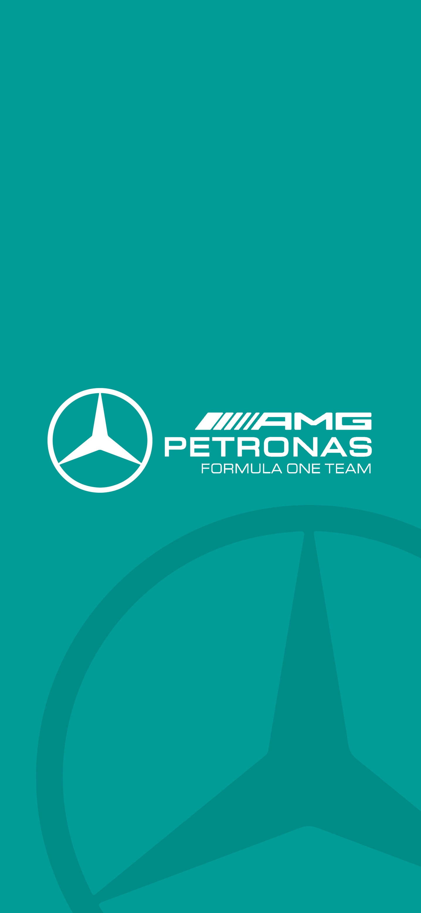 F1 AMG Petronas Logo Teal iPhone Fundal