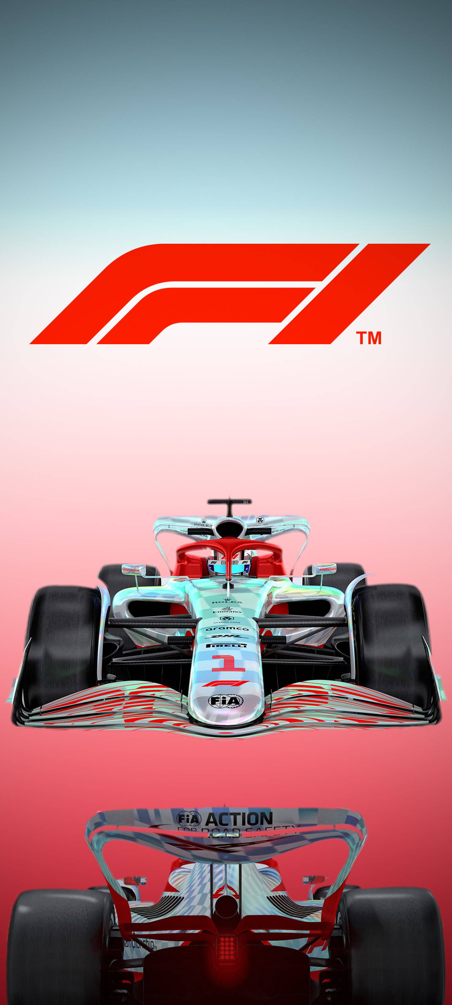 F1 Logo Fundal Gradient iPhone Fundal