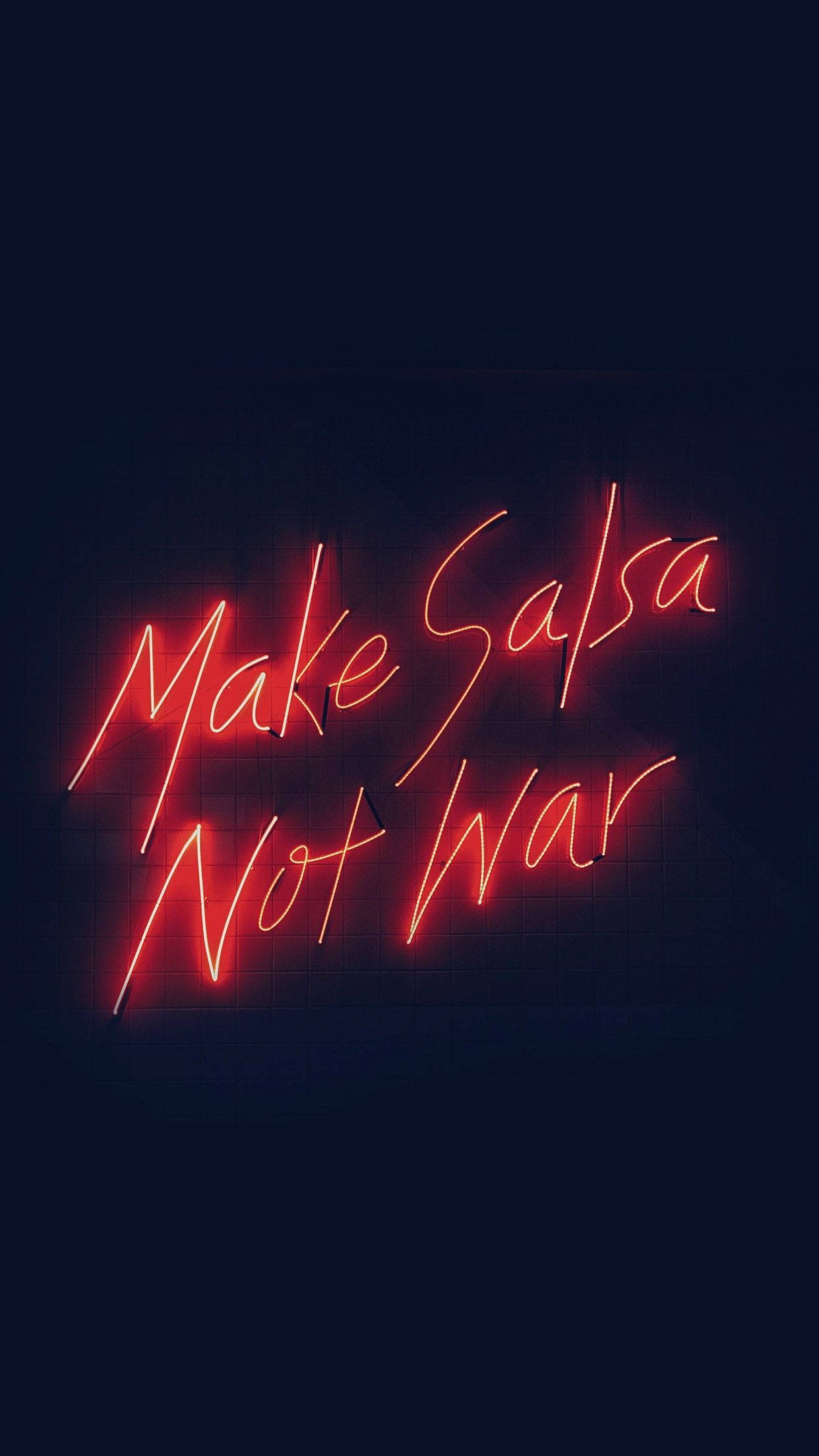 „Fă salsa, nu război” Fundal